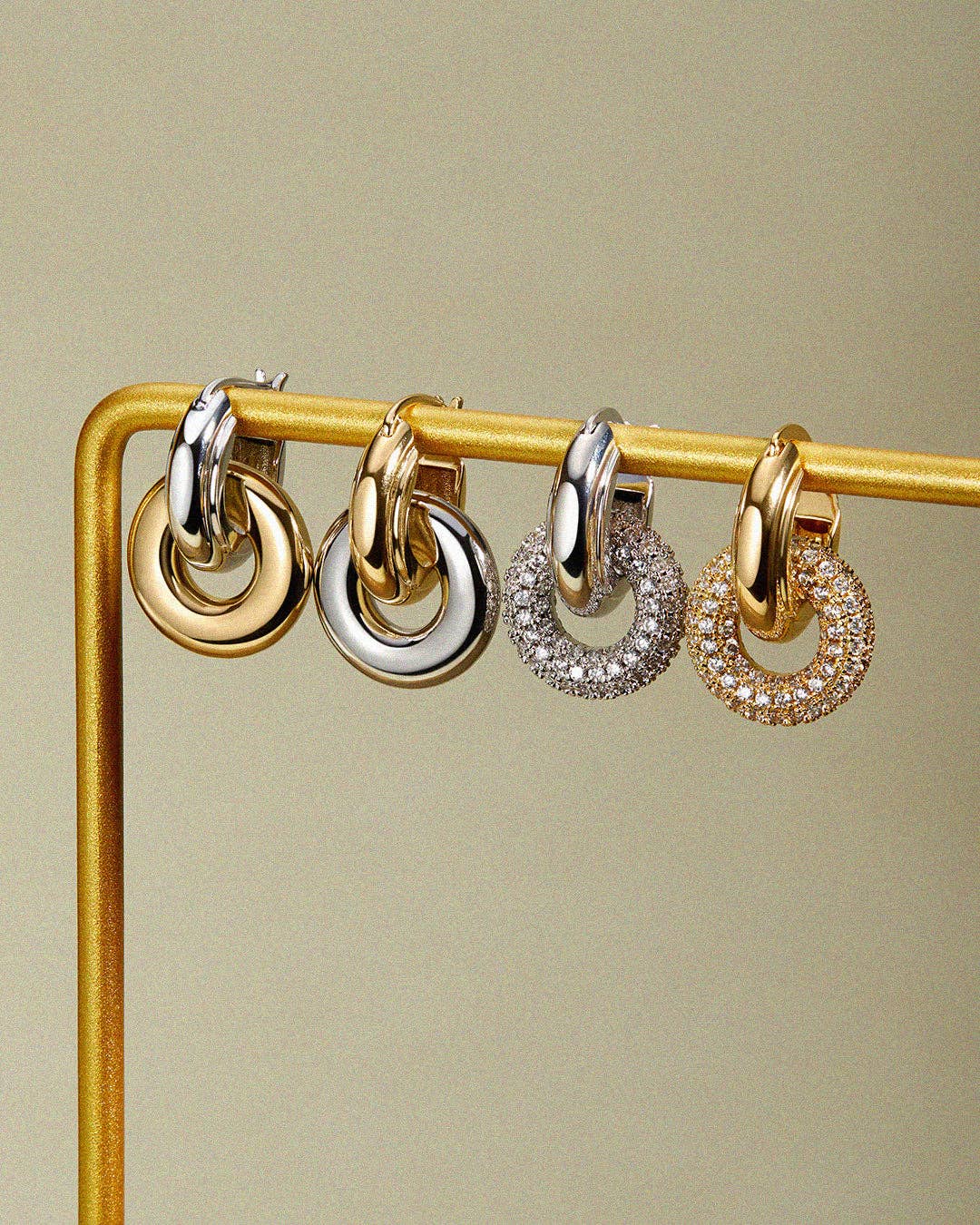 Two-Tone Interlock Hoops