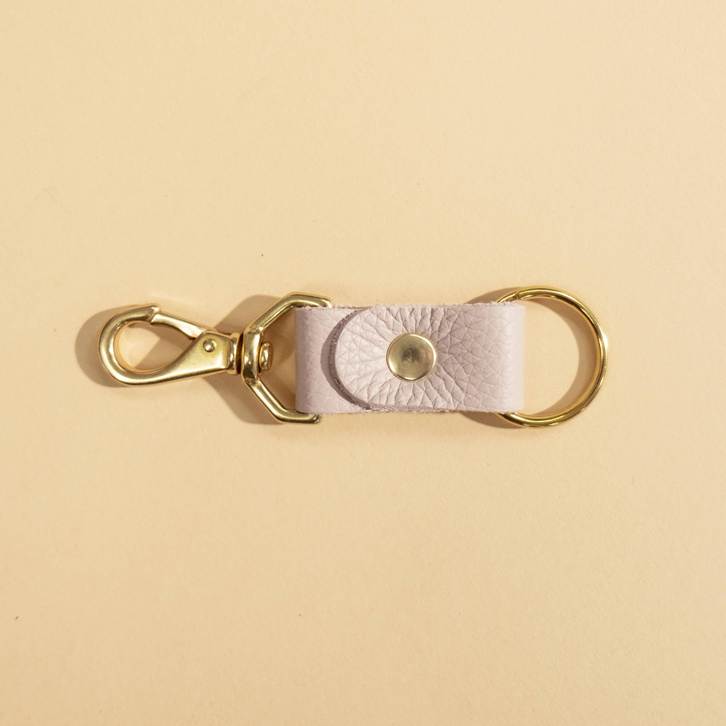 Keychain | Light Lilac Leather