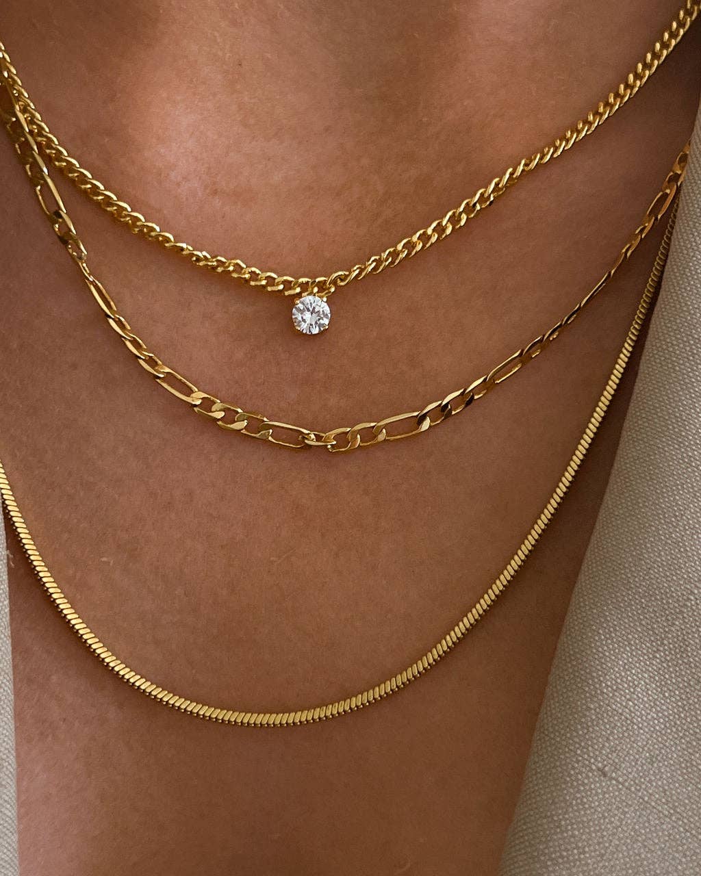 Bardot Stud Charm Necklace