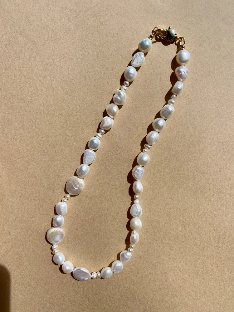 Cotton Pearl Necklace