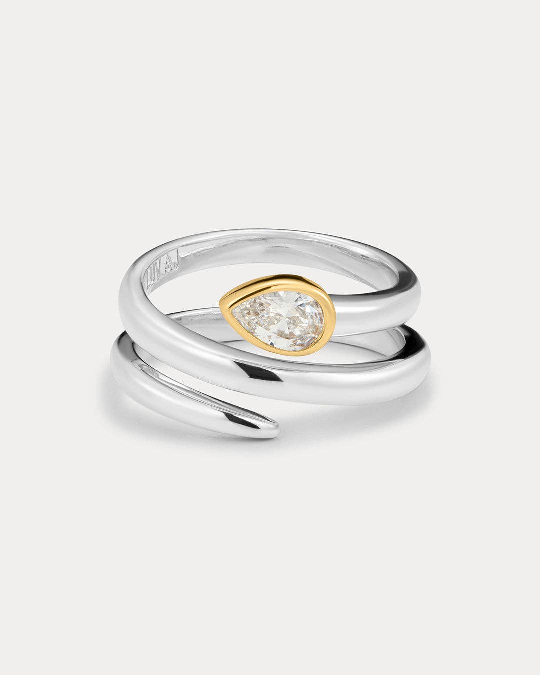 The Marais Coil Ring | Silver with Gold
