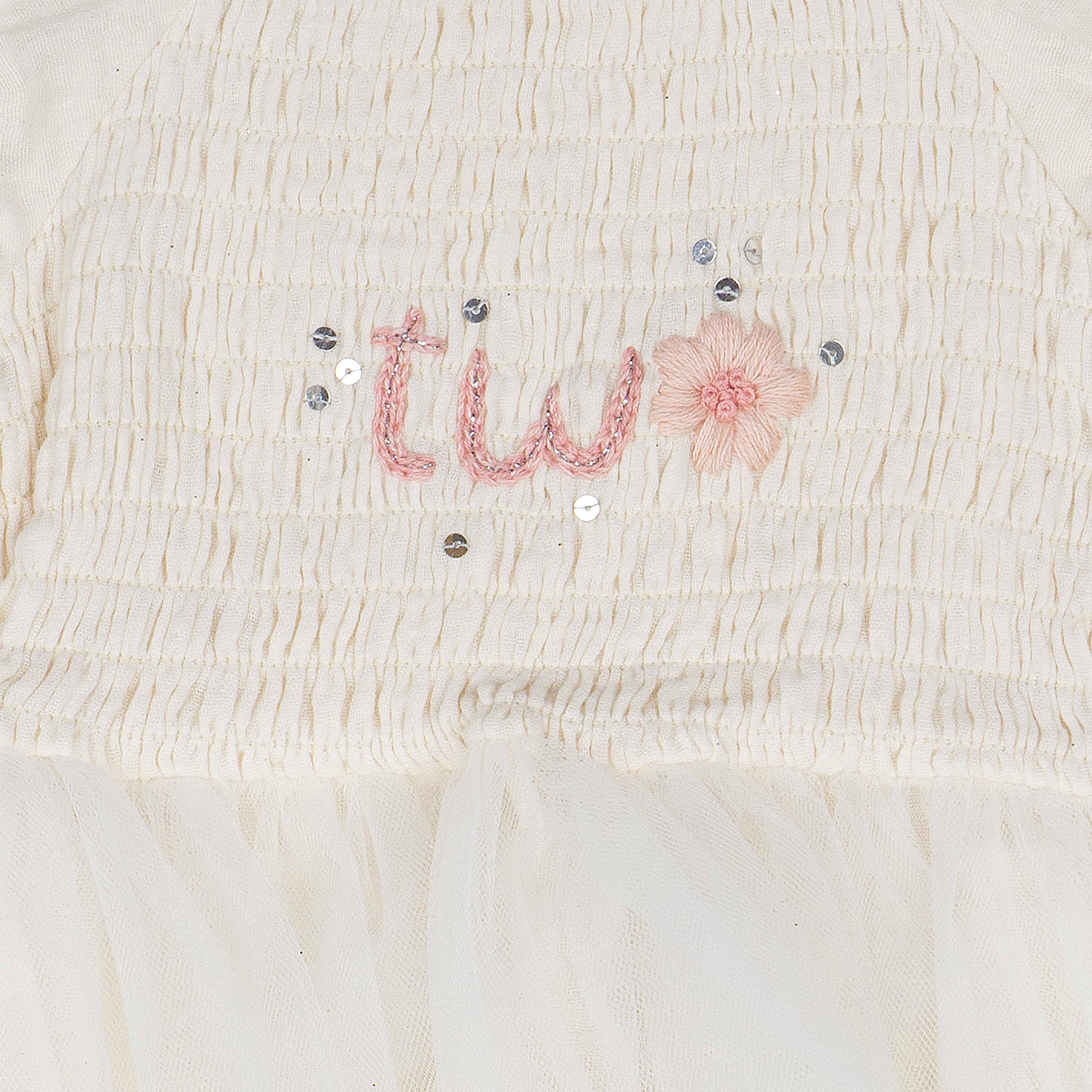 'Two' Long Sleeve Tutu | Ivory