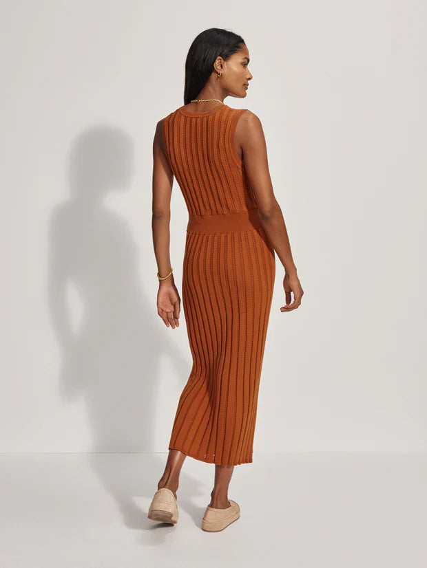 Florian Knit Dress in Almond
