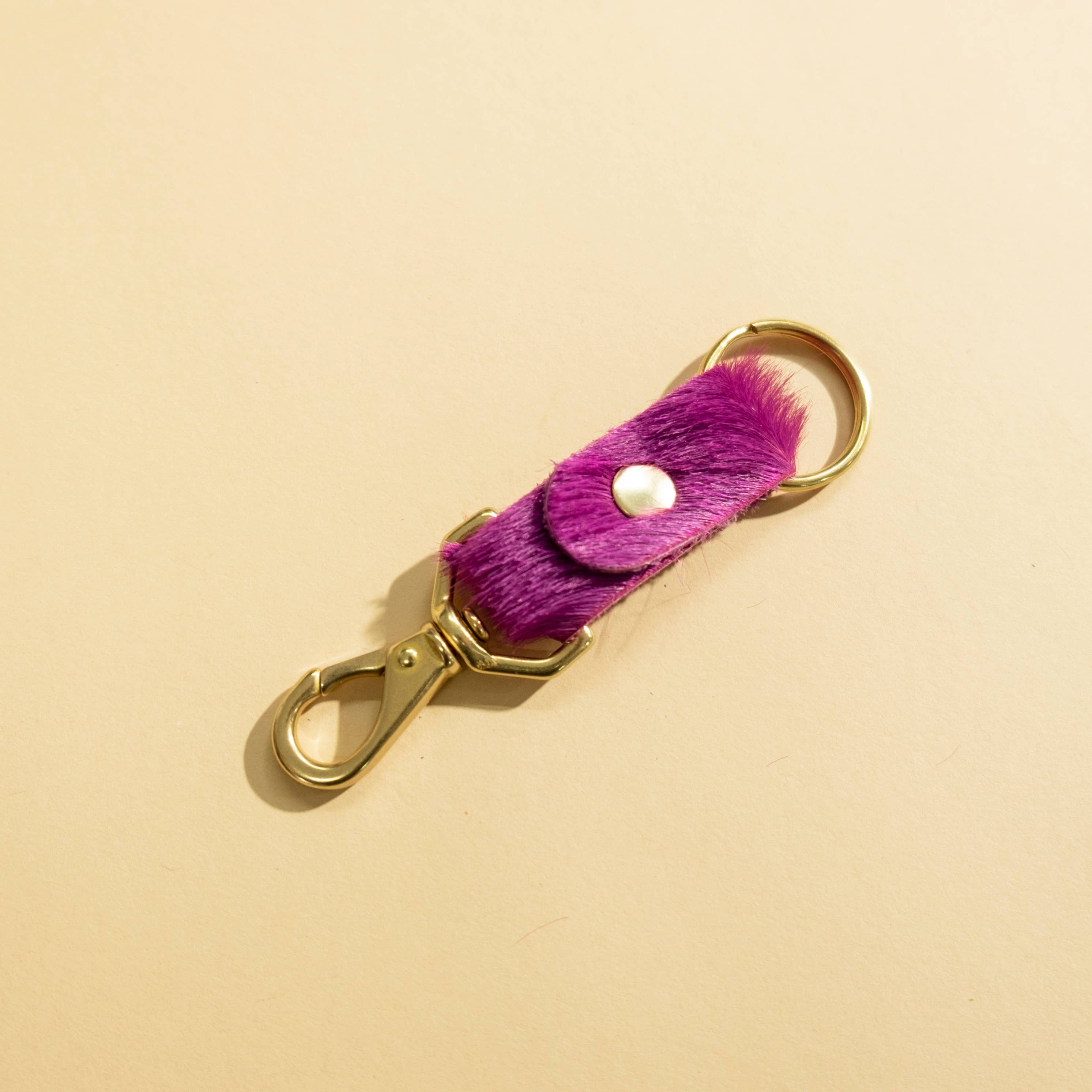 Keychain | Fuchsia Hair on Hide