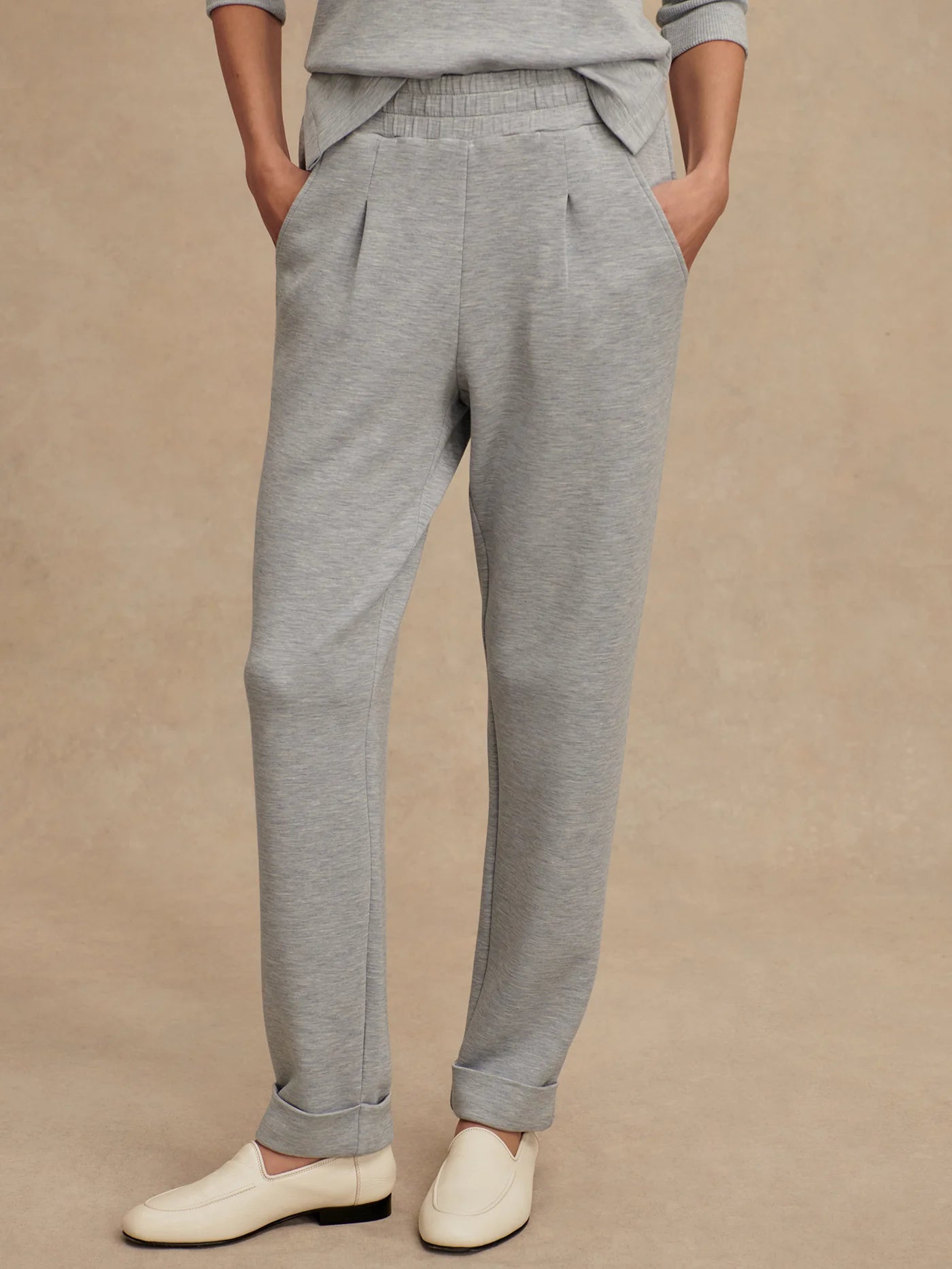 The Rolled Cuff Pant 25 | Mid Blue Marl