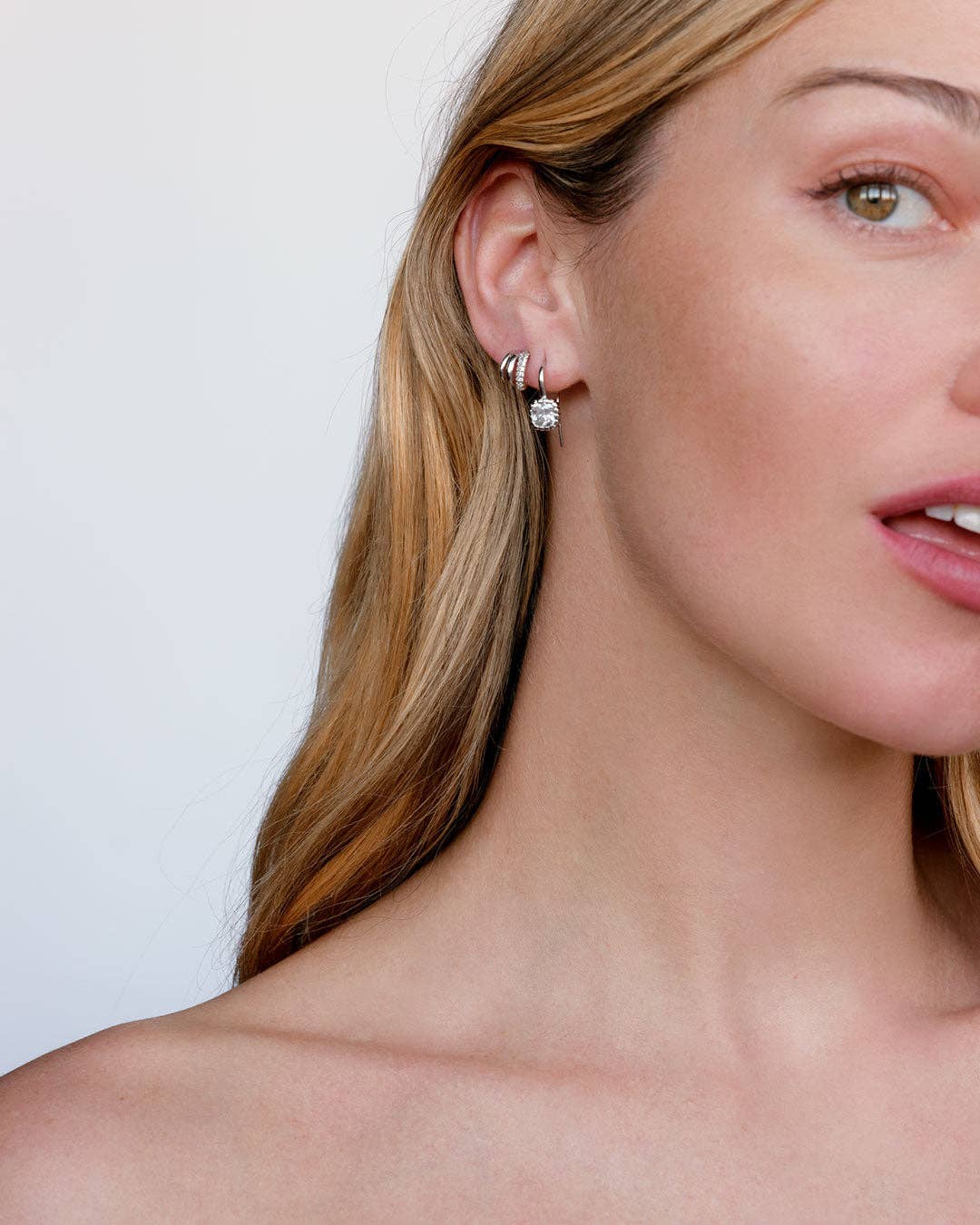 The Classique Cushion Hook Earrings | Silver