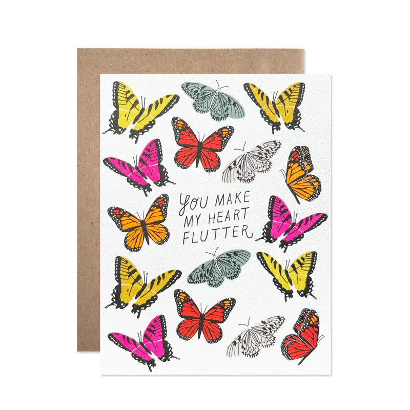 You Make My Heart Flutter Card