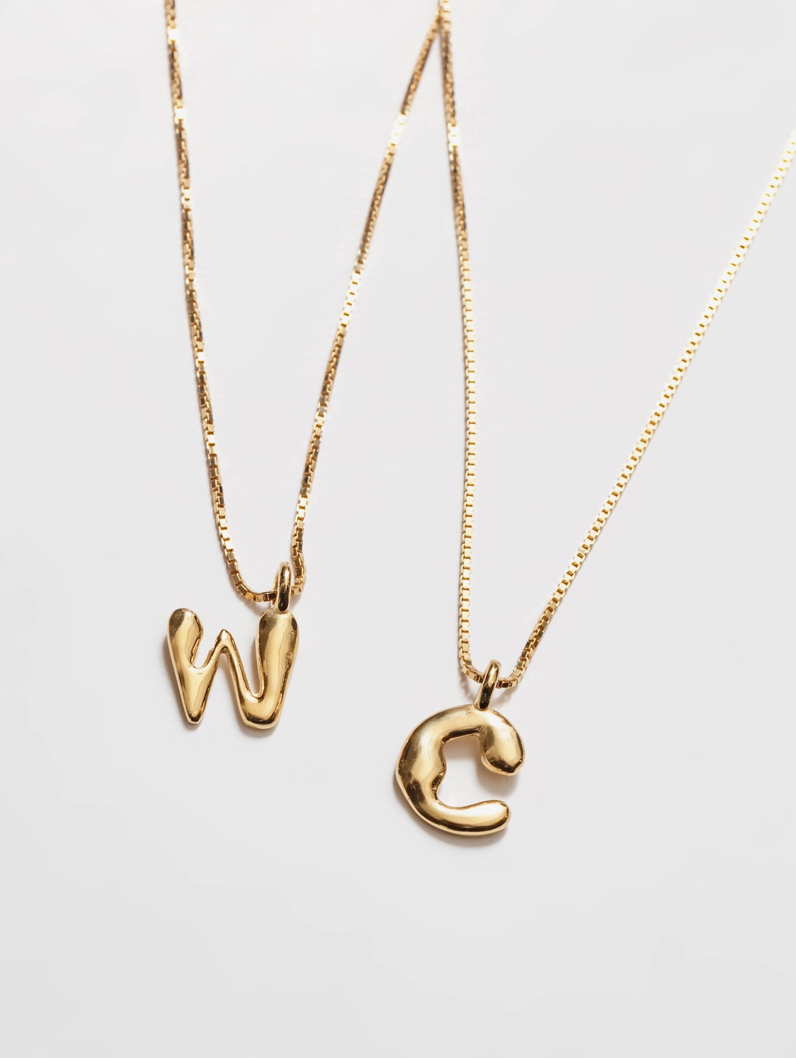 Alphabet Necklace in Gold