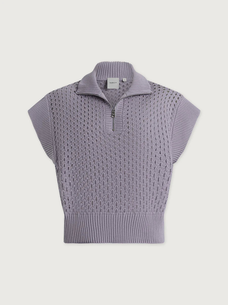 Gaines Half-Zip Knit | Thistle Down