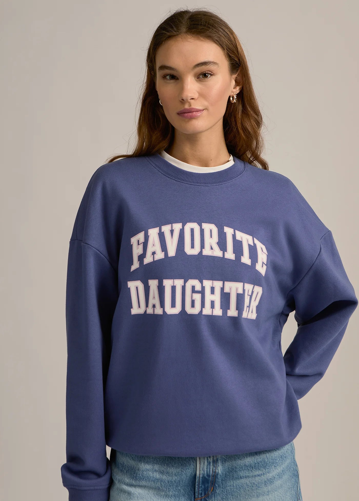 Collegiate Sweatshirt in Venetian Blue
