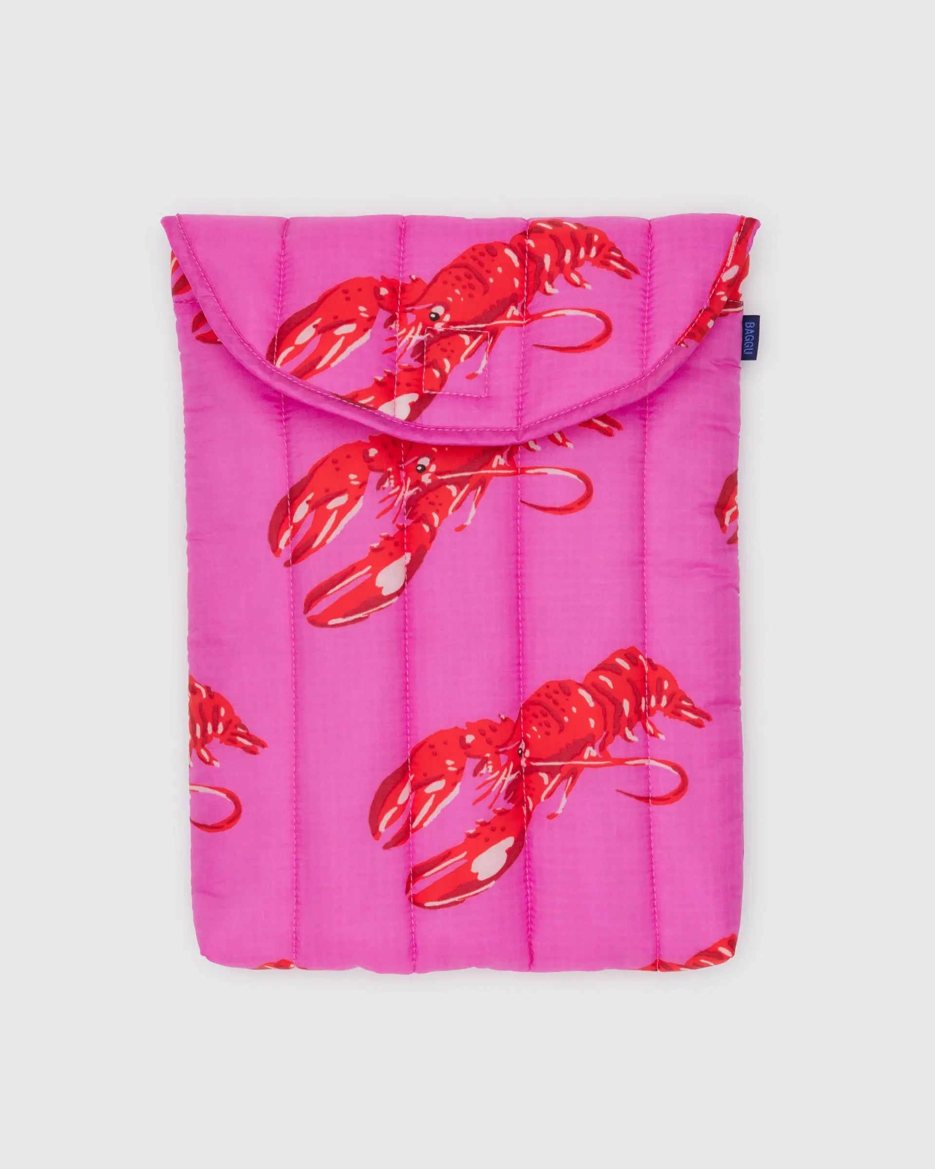 Puffy Laptop Sleeve | Pink Lobster