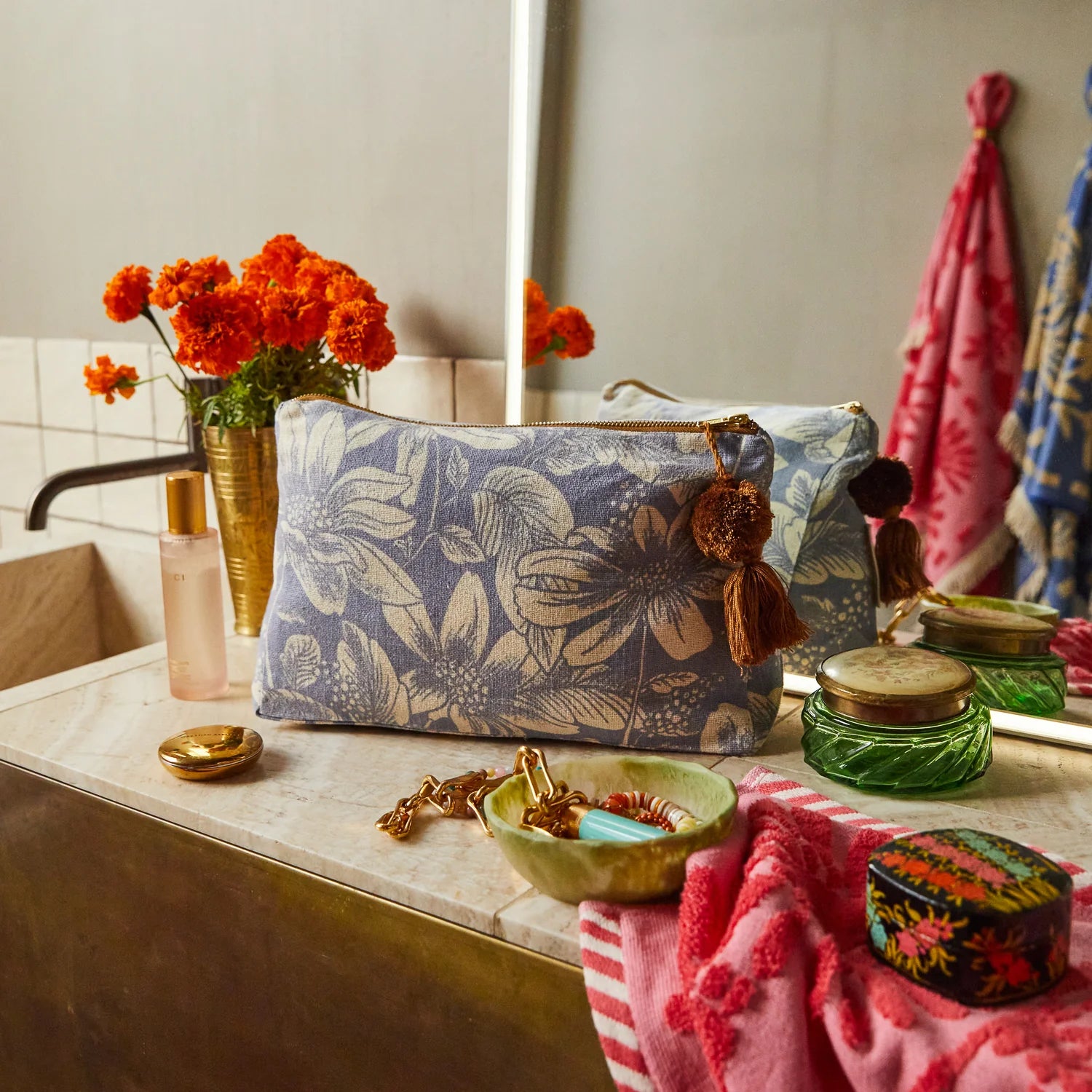Amrita Cosmetic Bag | Storm
