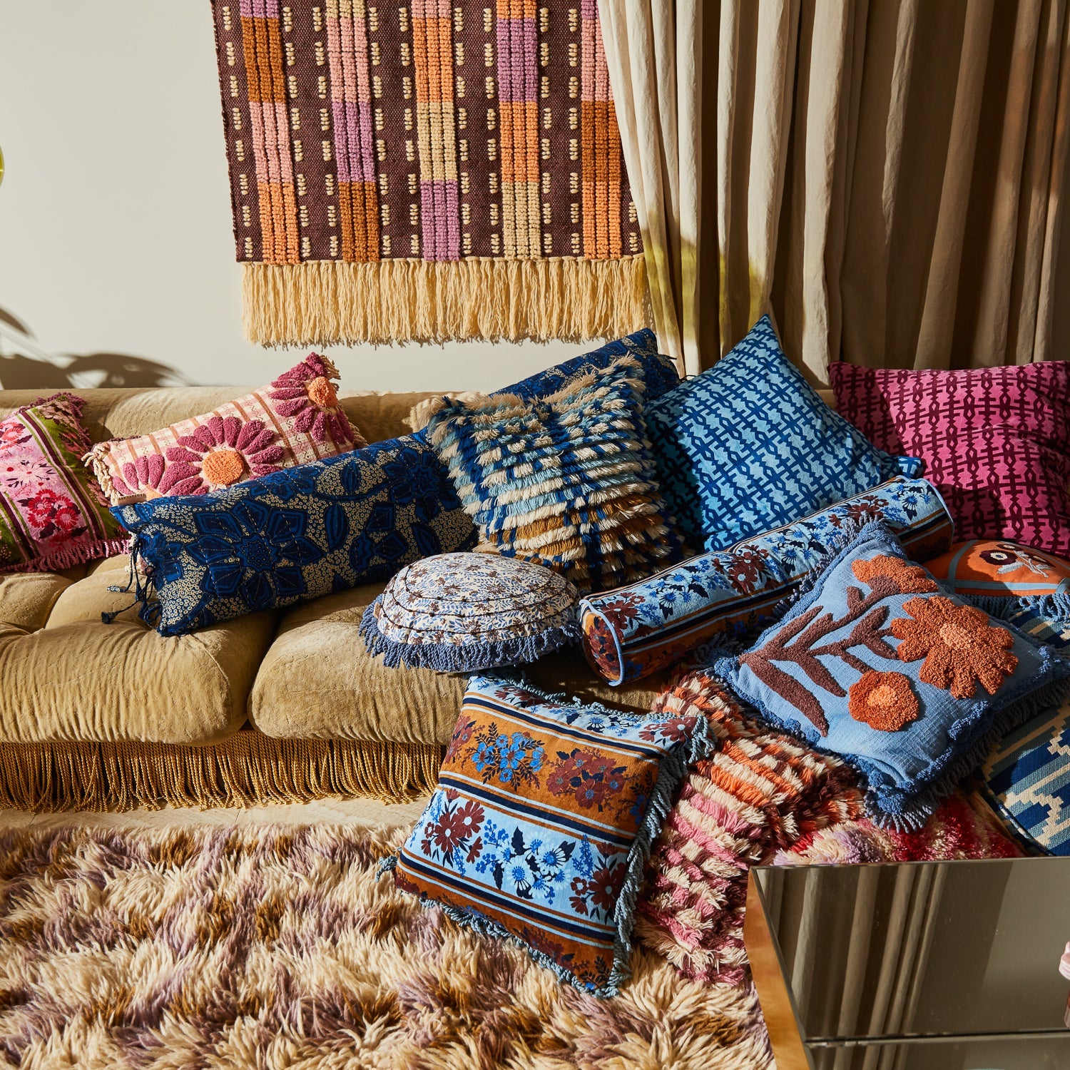 Devi Velvet Bolster
