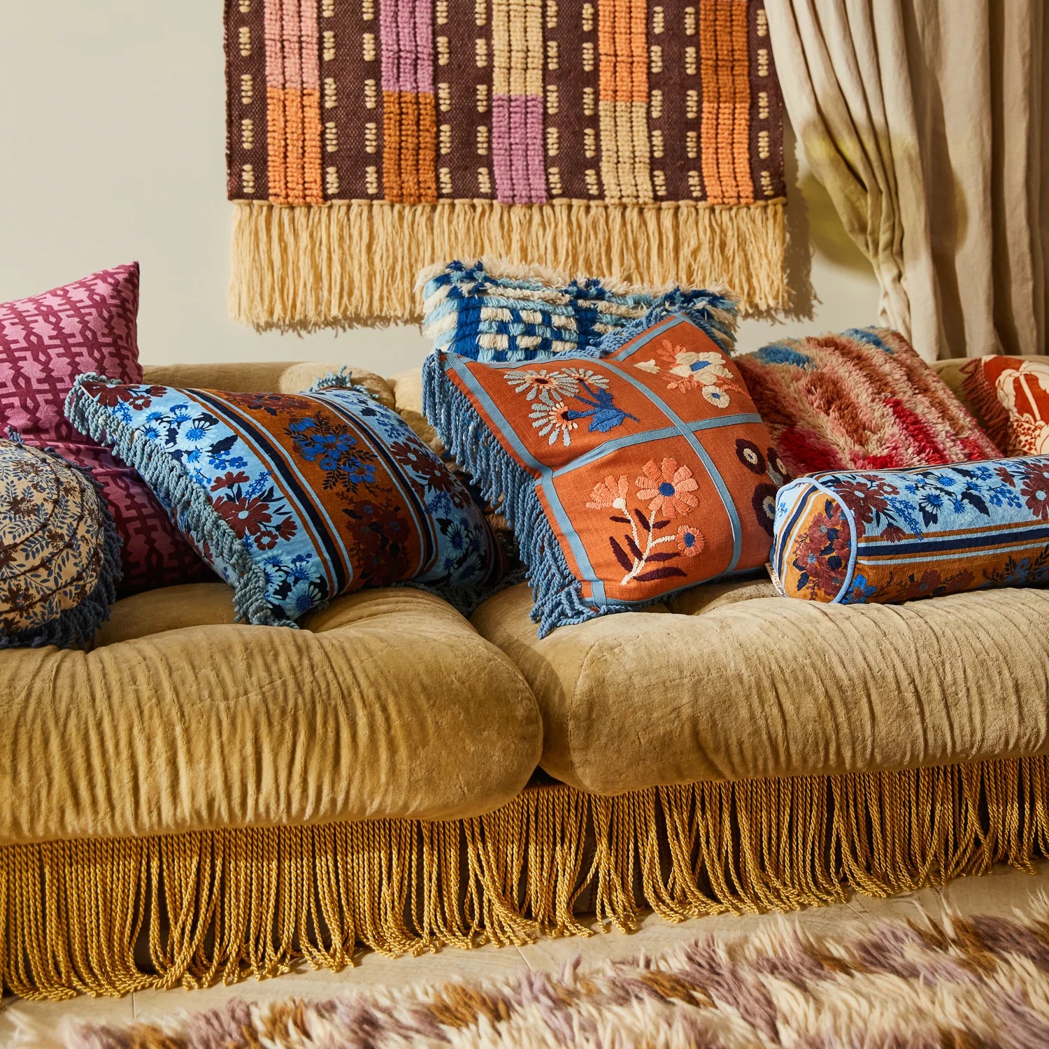 Devi Velvet Bolster
