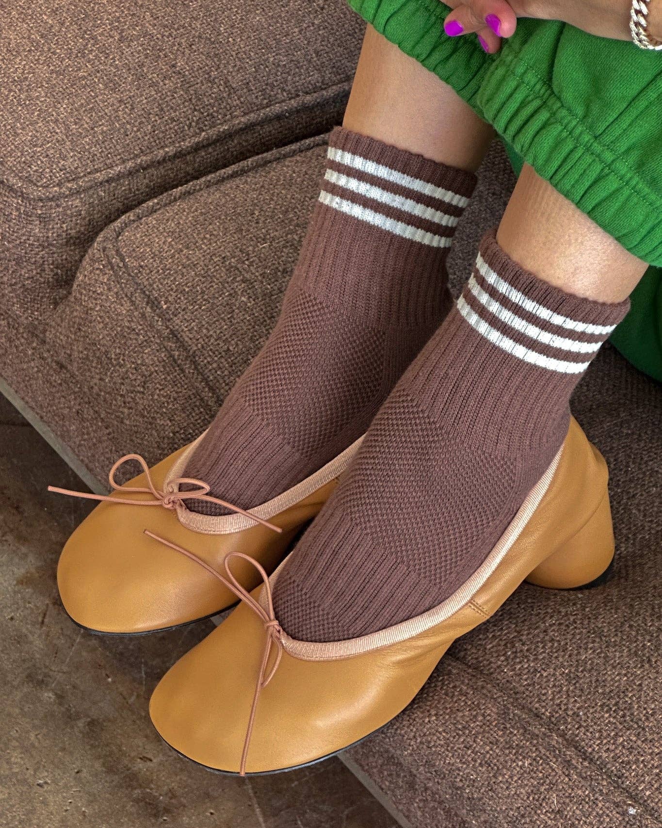 Girlfriend Socks in Mahogany