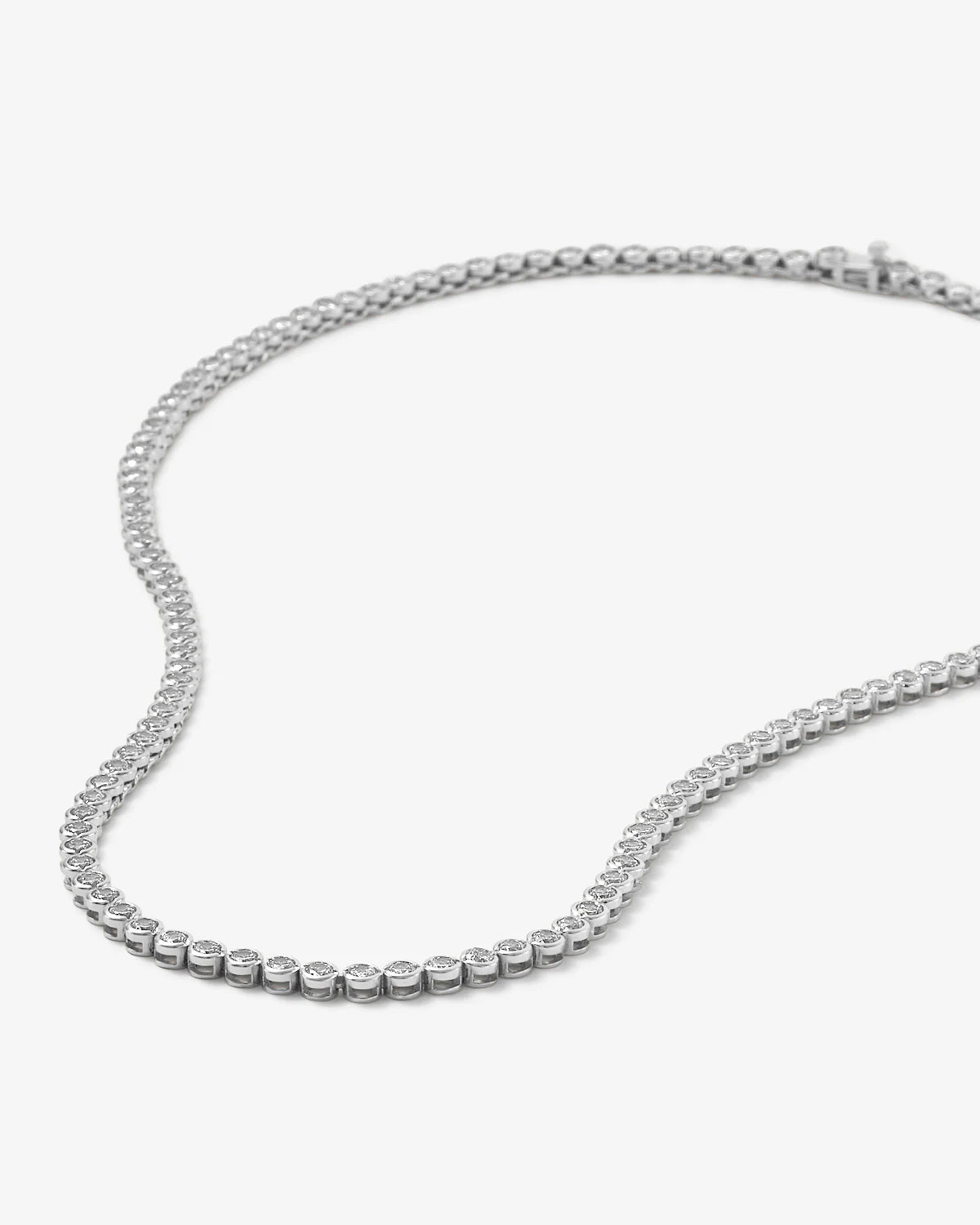 Baroness Tennis Necklace | Silver