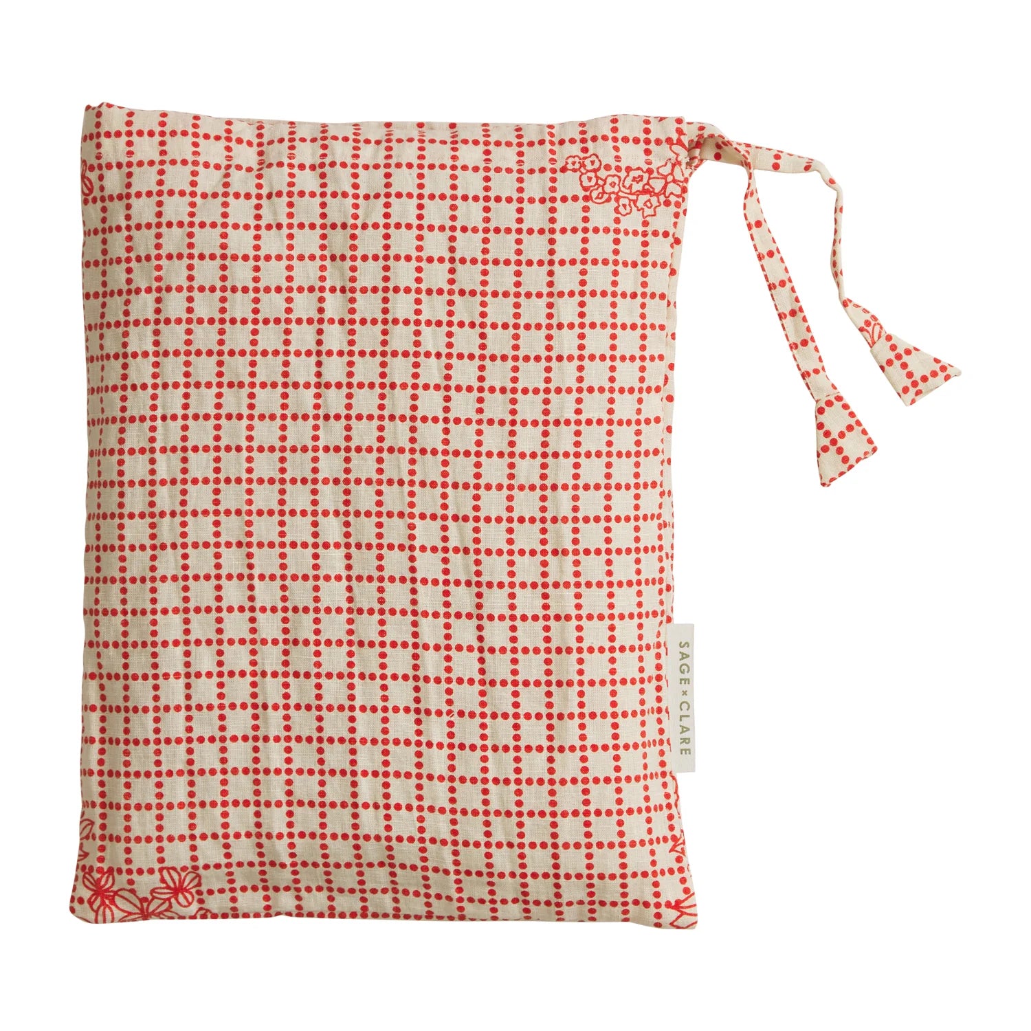 Mallorie Linen Pillowcase Set | Scarlet
