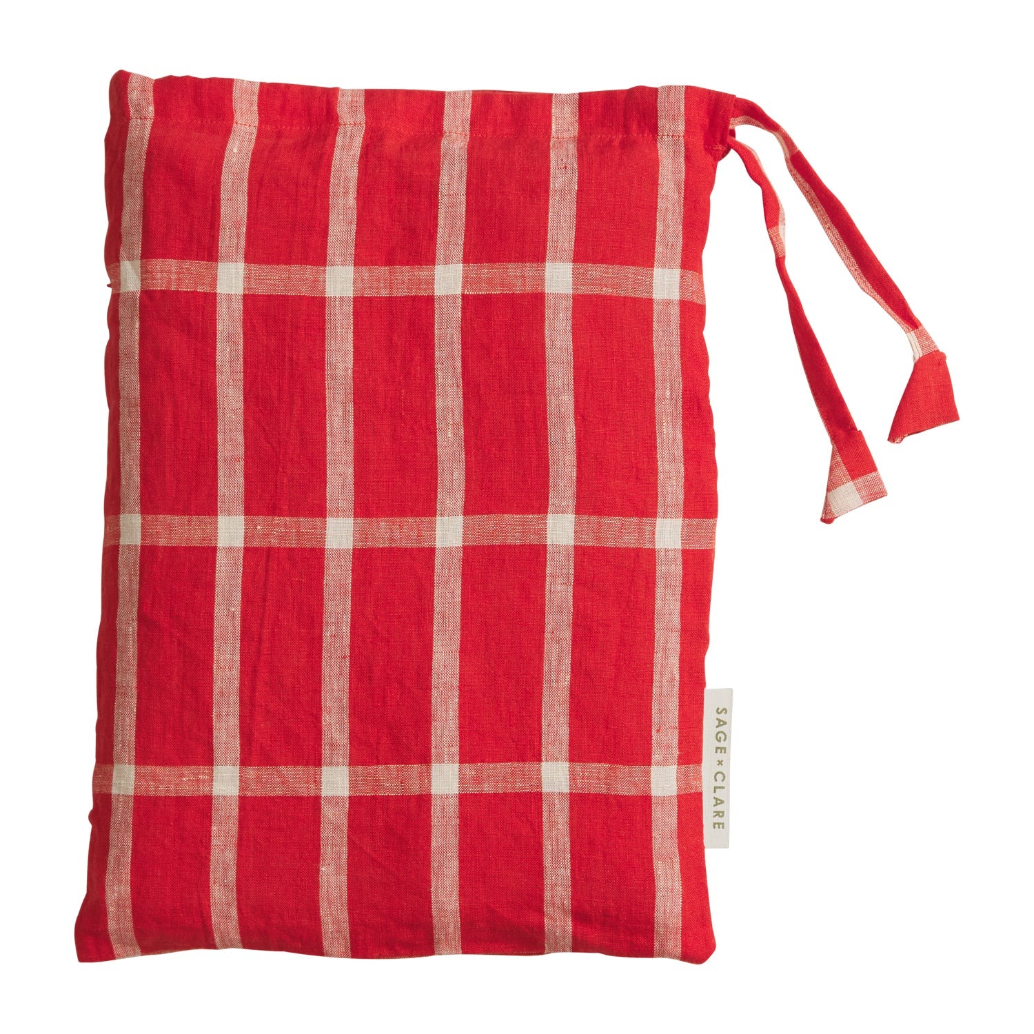 Remi Linen Pillowcase Set | Scarlet
