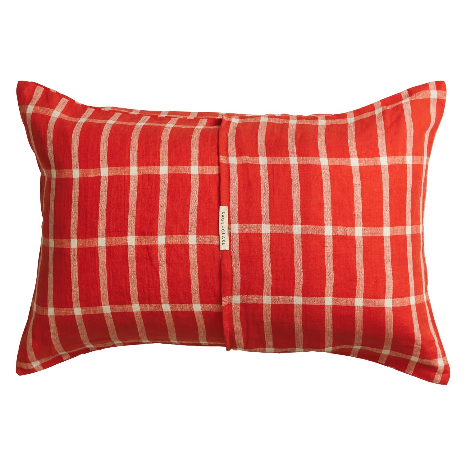 Remi Linen Pillowcase Set | Scarlet