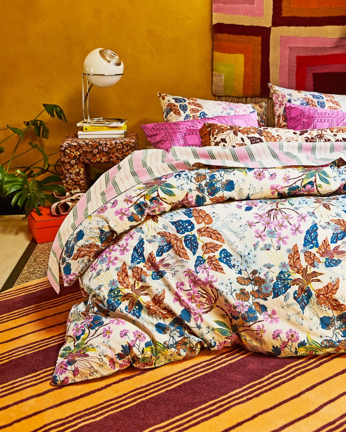 Genevieve Cotton King Duvet Cover | Almond