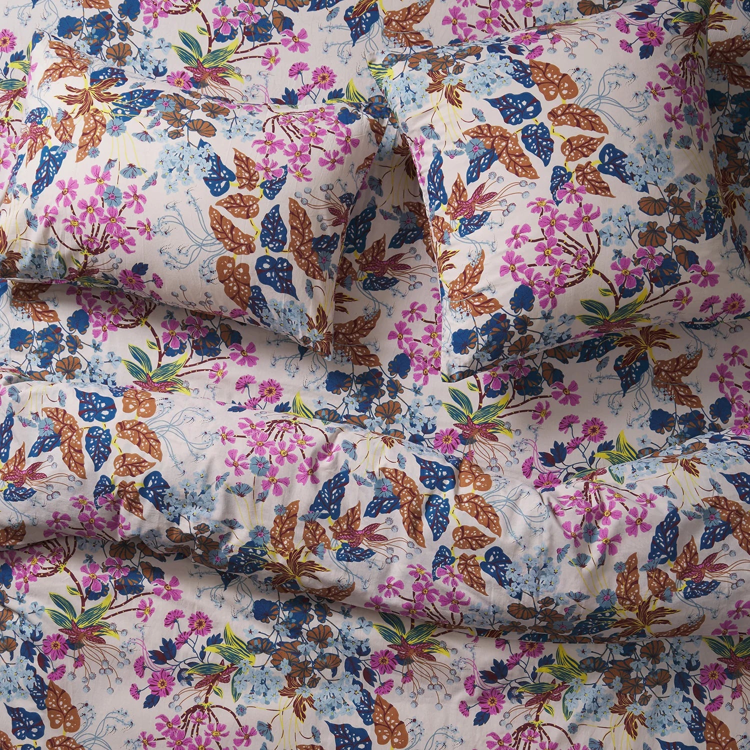 Genevieve Cotton King Duvet Cover | Almond