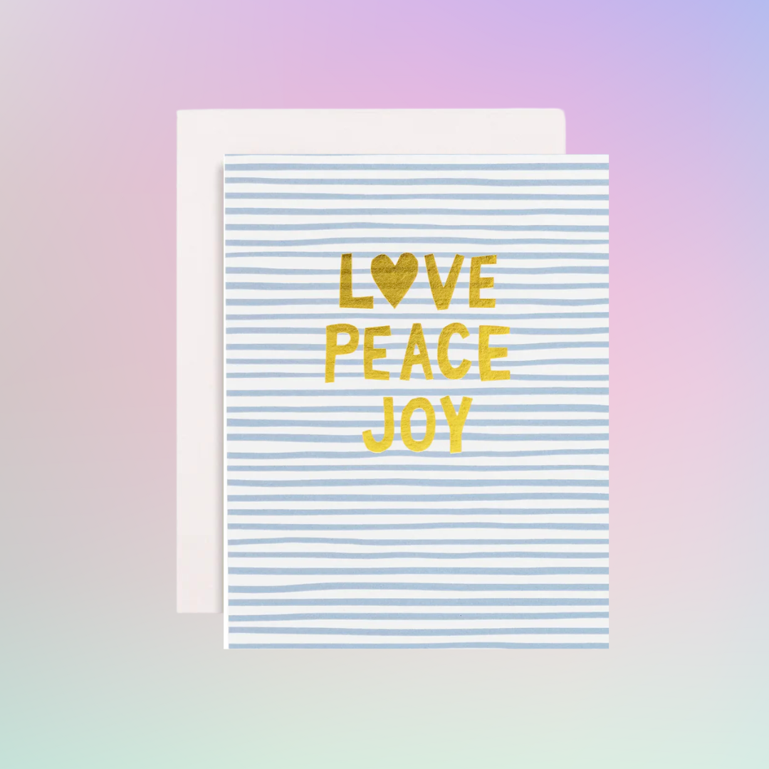 Love Peace Joy Card