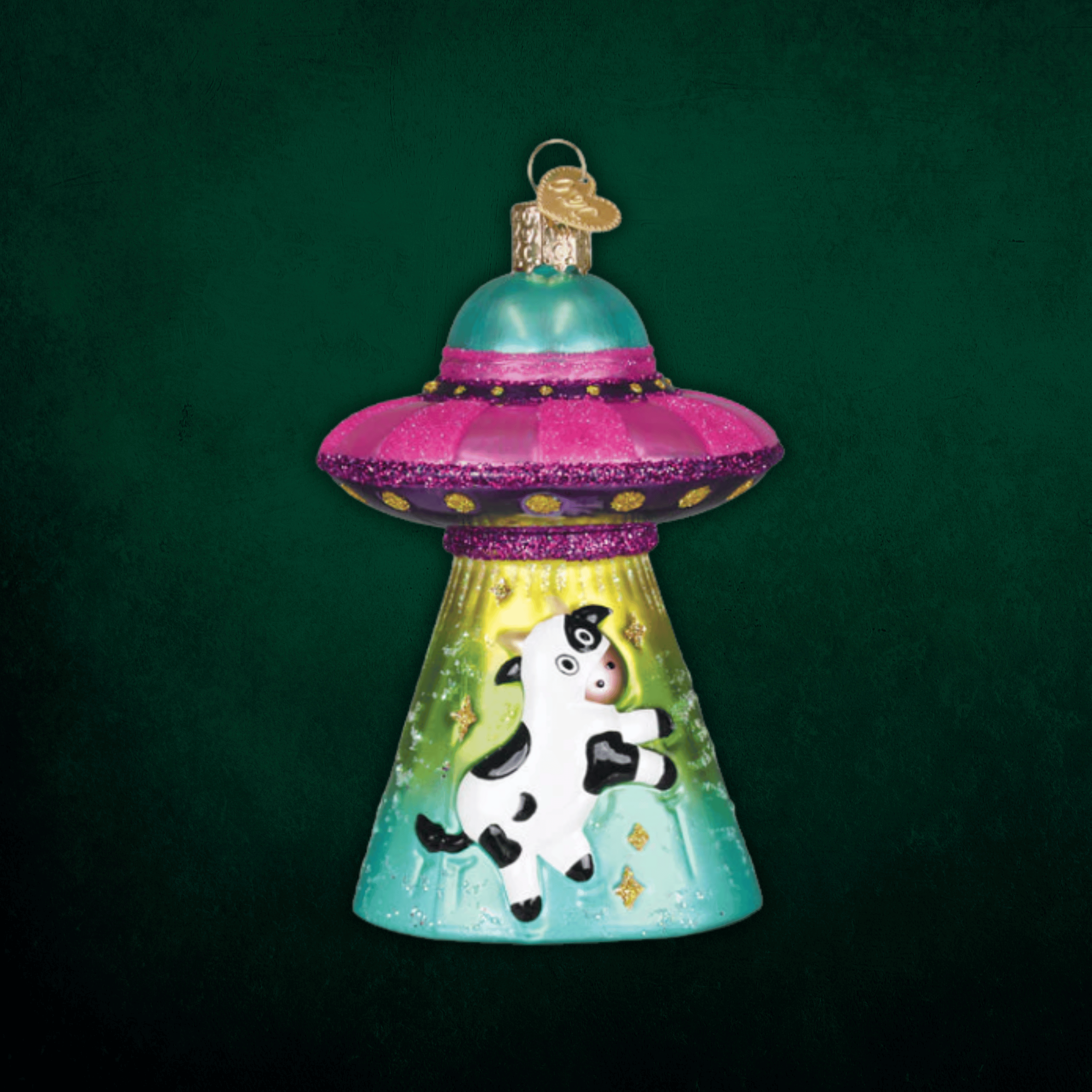 Cow Abduction Ornament