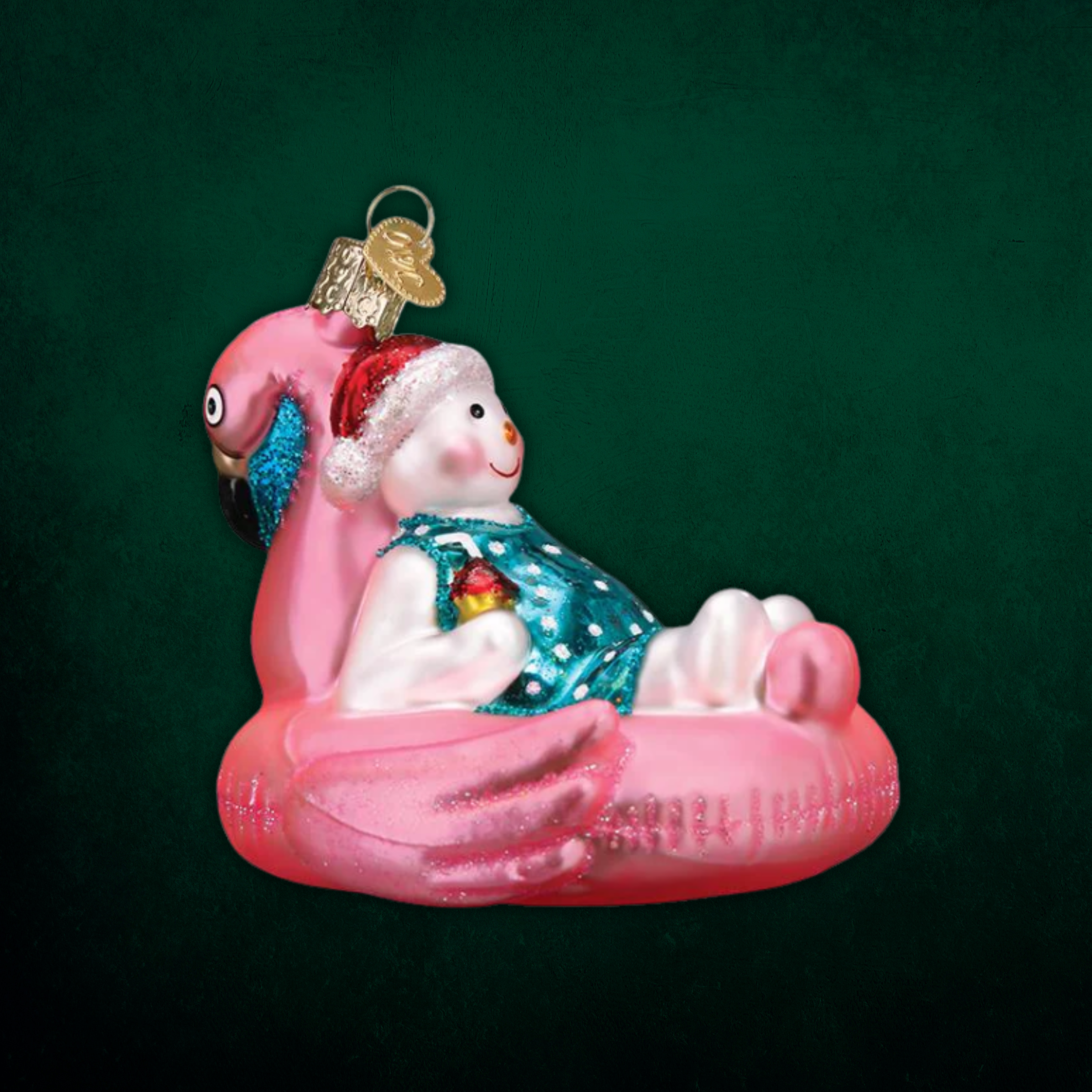 Pool Float Snowman Ornament