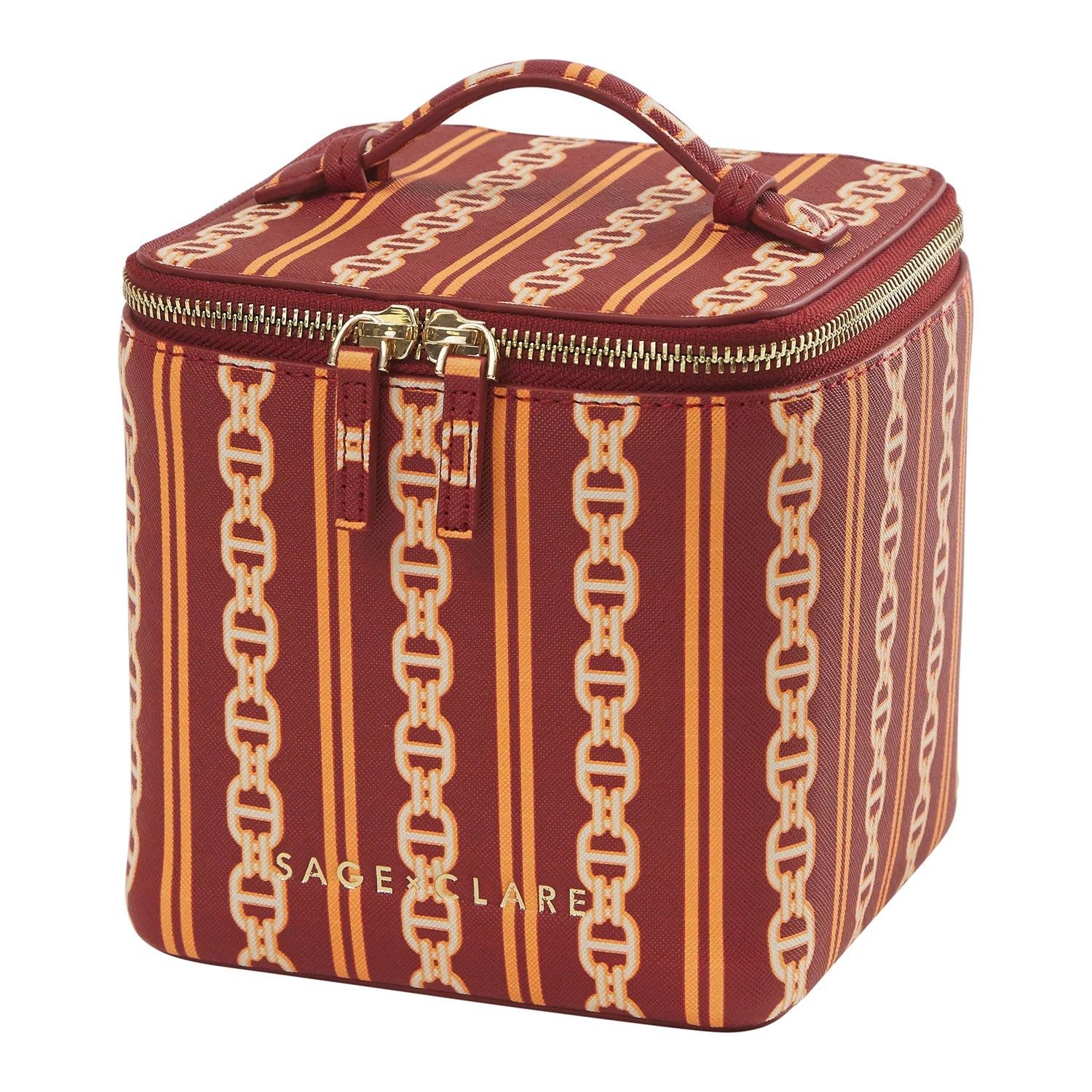 Acadia Cosmetic Case | Mahogany