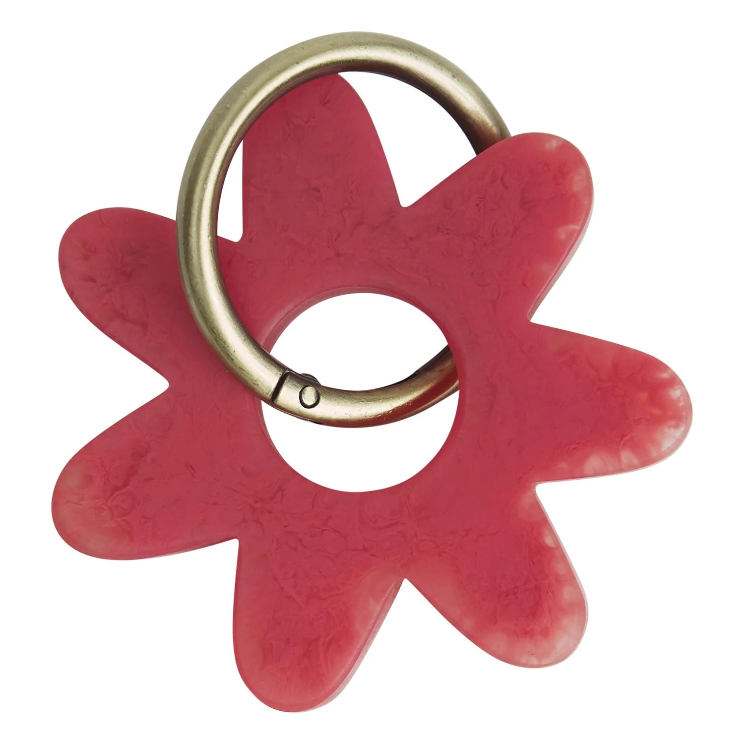 Whitney Key Ring | Raspberry