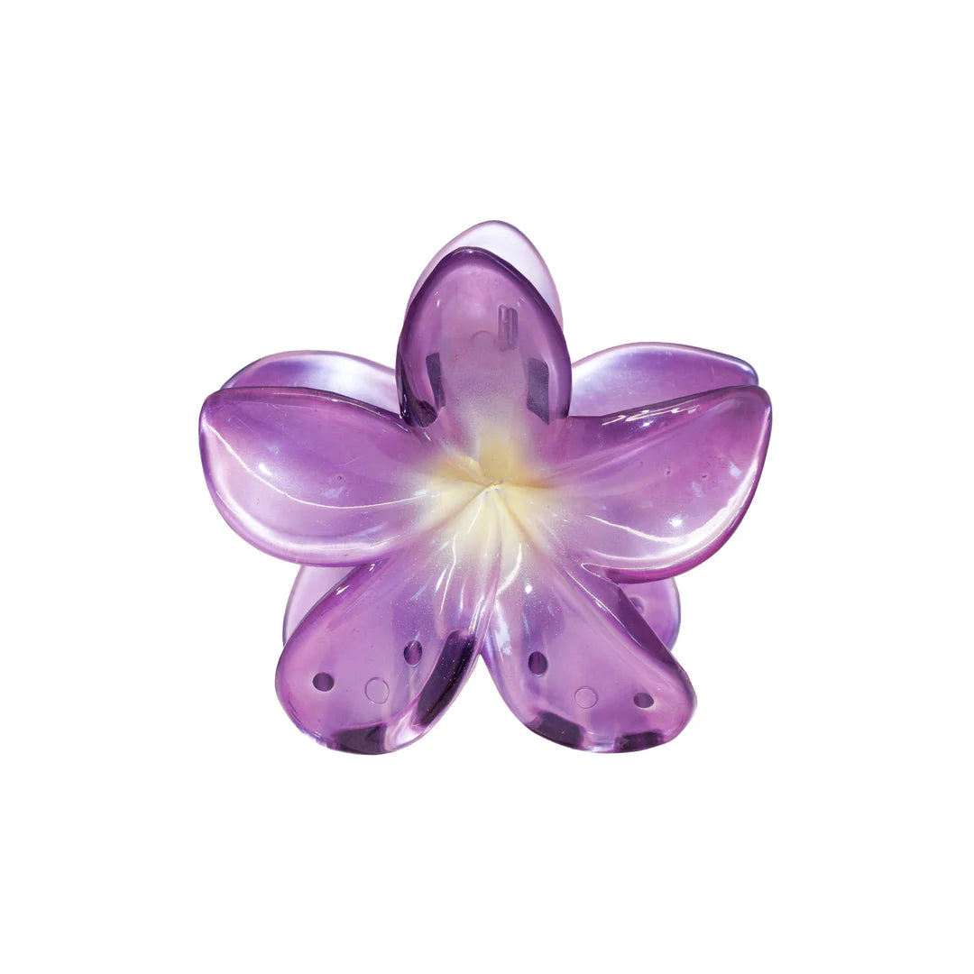 Super Bloom Claw Clip in Iris Pearl