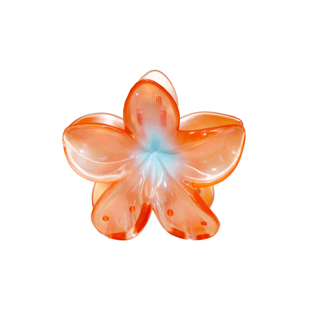 Super Bloom Claw Clip in Nectarine Pearl