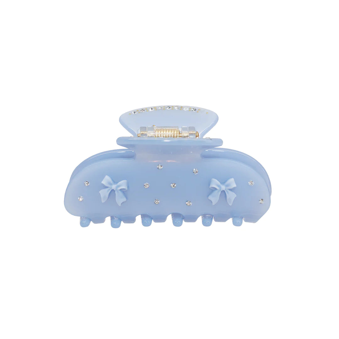 Sweetheart Claw Clip in Blue Ribbon
