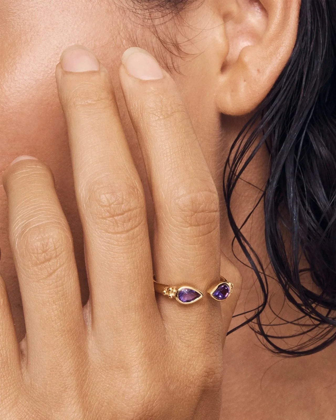 Sarra Ring | Amethyst & Gold
