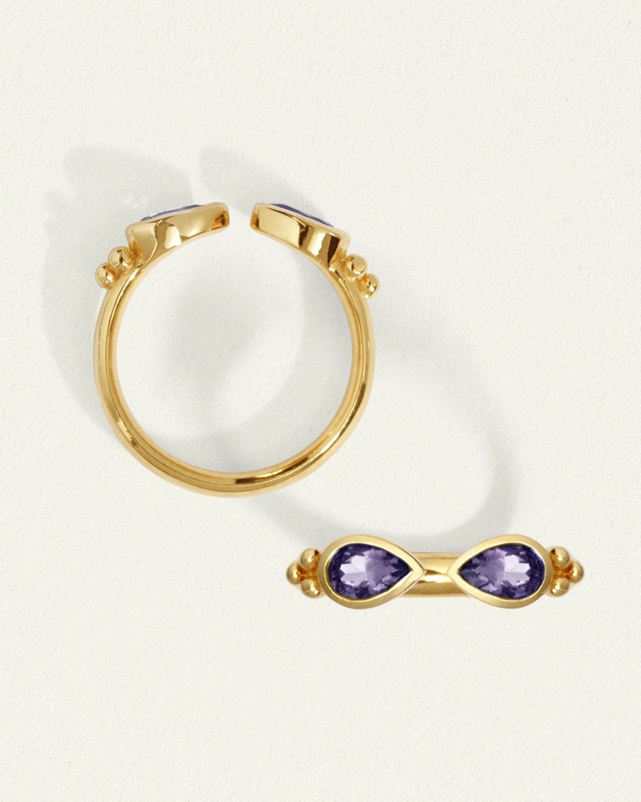 Sarra Ring | Amethyst & Gold