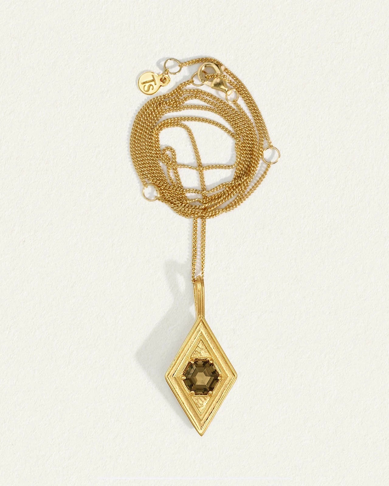 Sarruma Necklace | Smoky Quartz & Gold