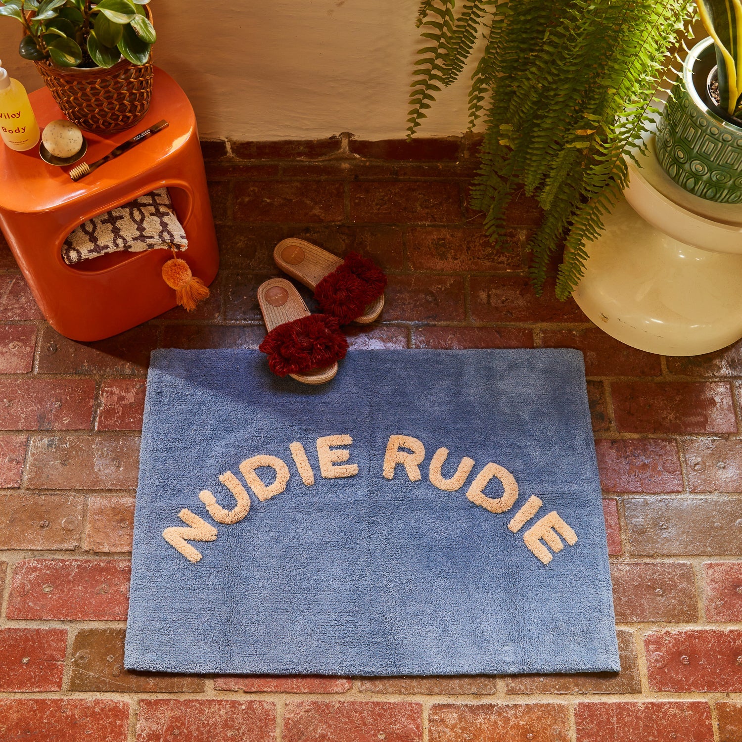 Tula Nudie Bath Mat | Cornflower