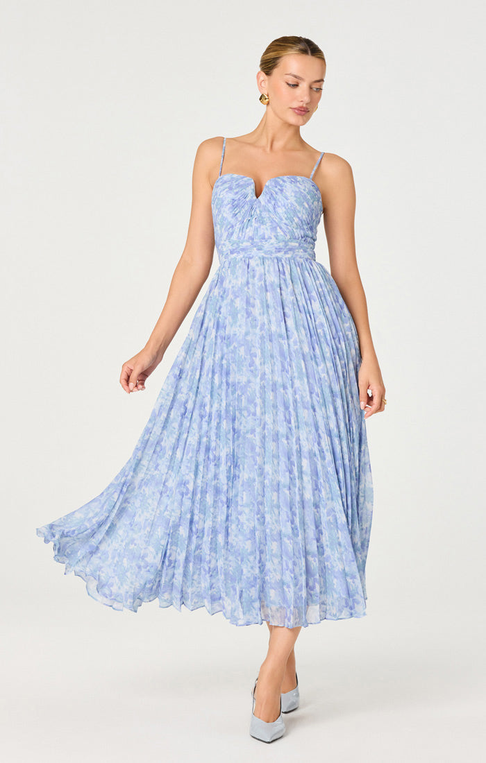 Bayley Dress | Blue Floral