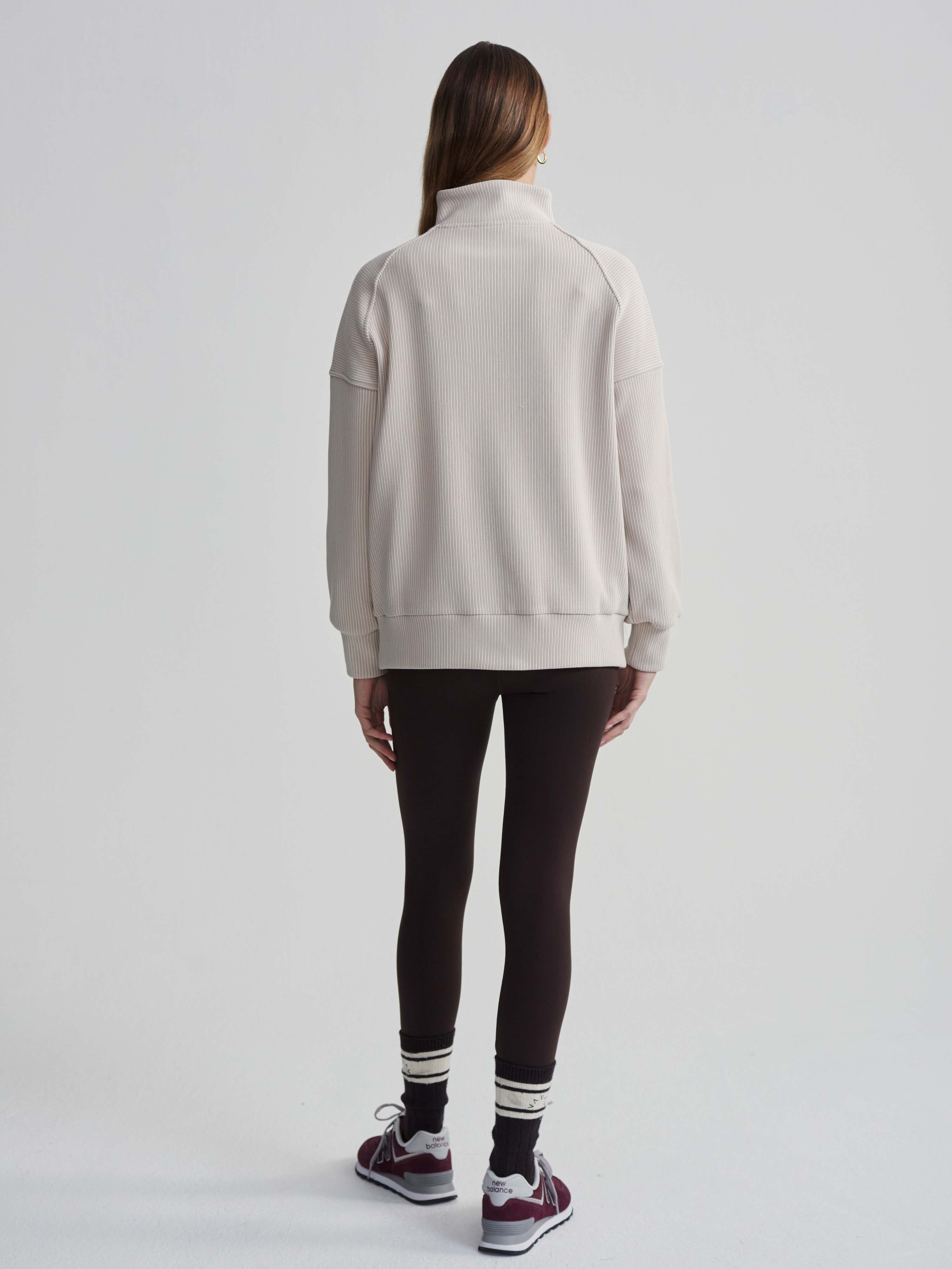 Rhea Half Zip Sweat in Chateau Grey