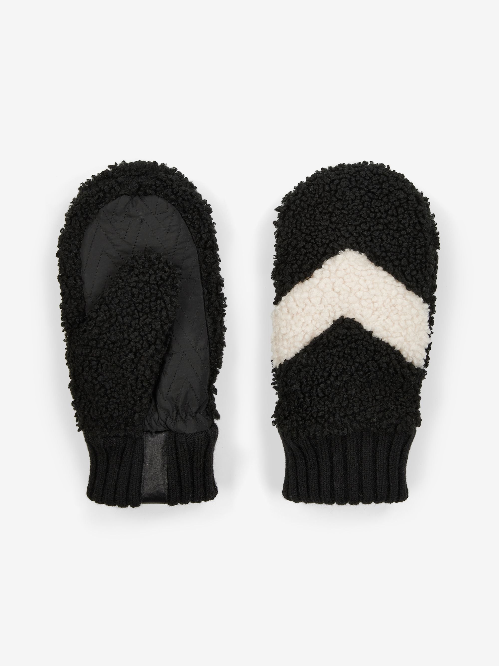 Heyward Sherpa Mitten in Black