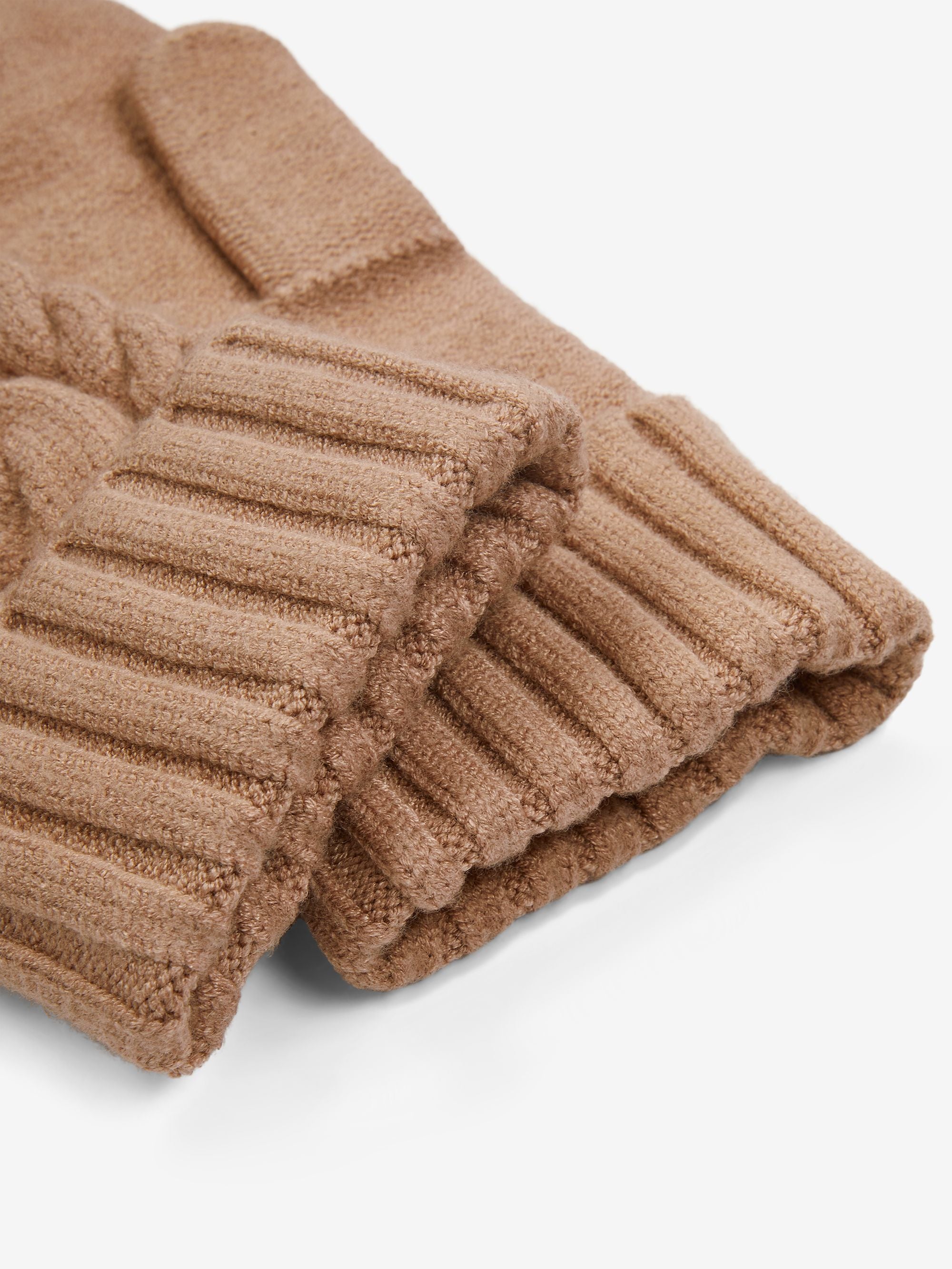 Charlene Cable Knit Mitten in Praline