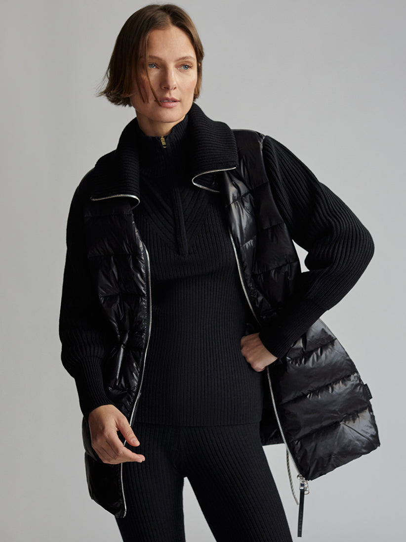 Arlen Zip-Through Jacket in Black