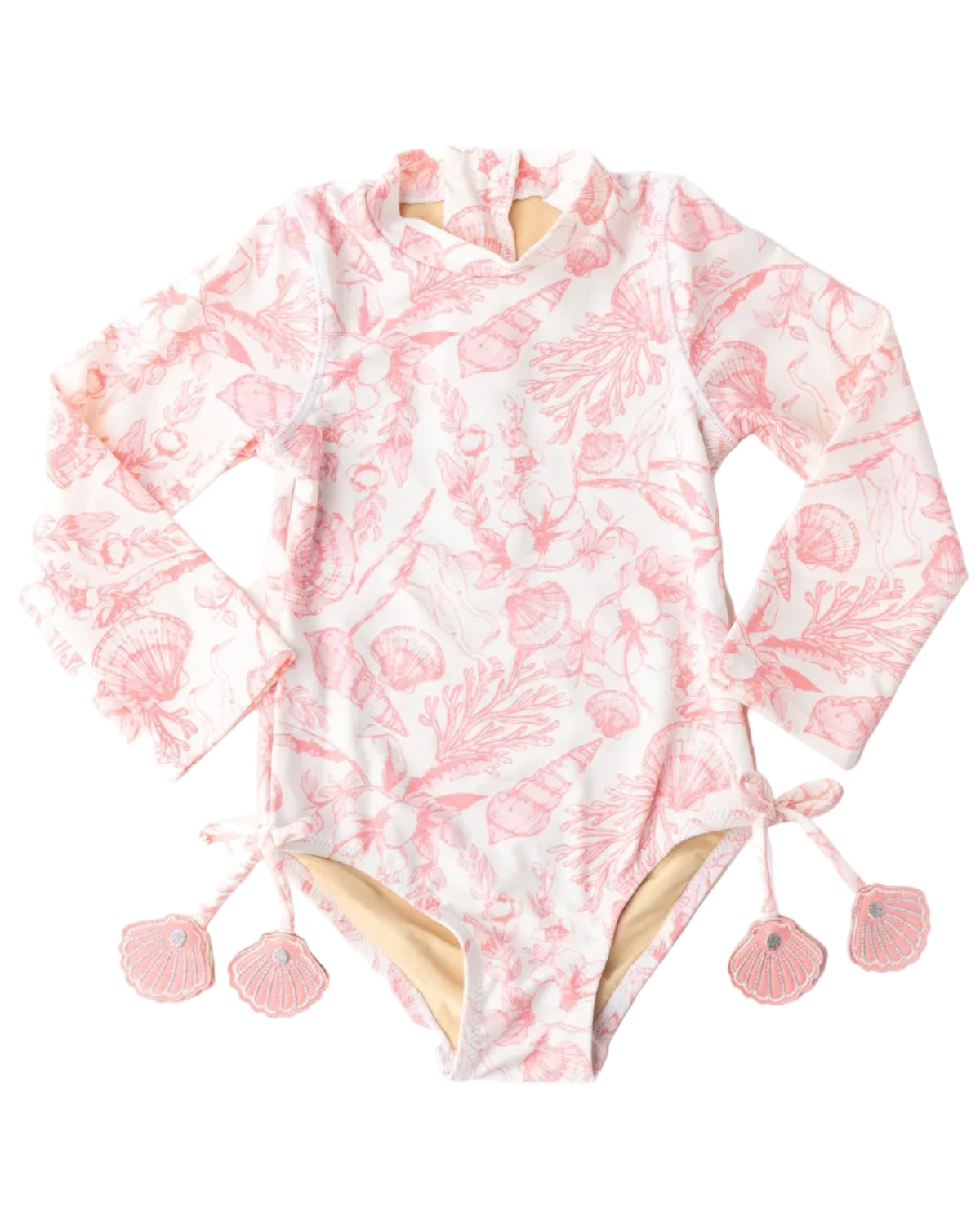 Baby Long Sleeve One Piece | Seaside Toile