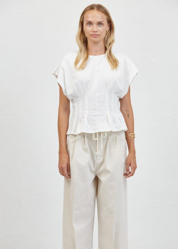 Sarlat Flared Tee | Off White