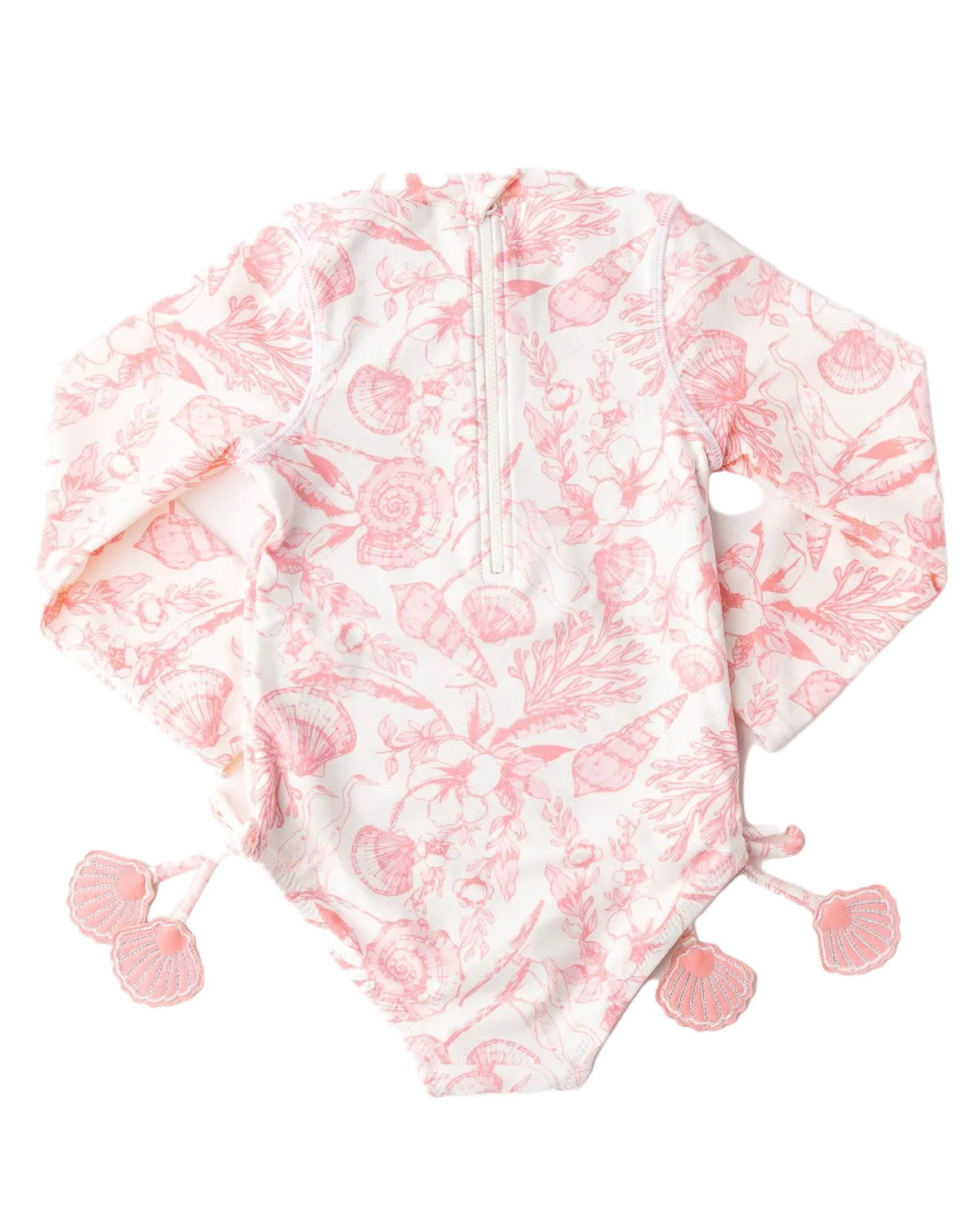 Baby Long Sleeve One Piece | Seaside Toile