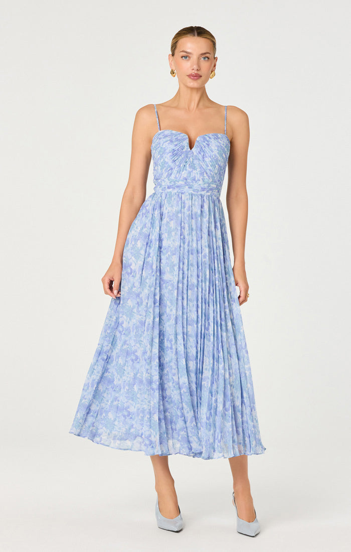 Bayley Dress | Blue Floral