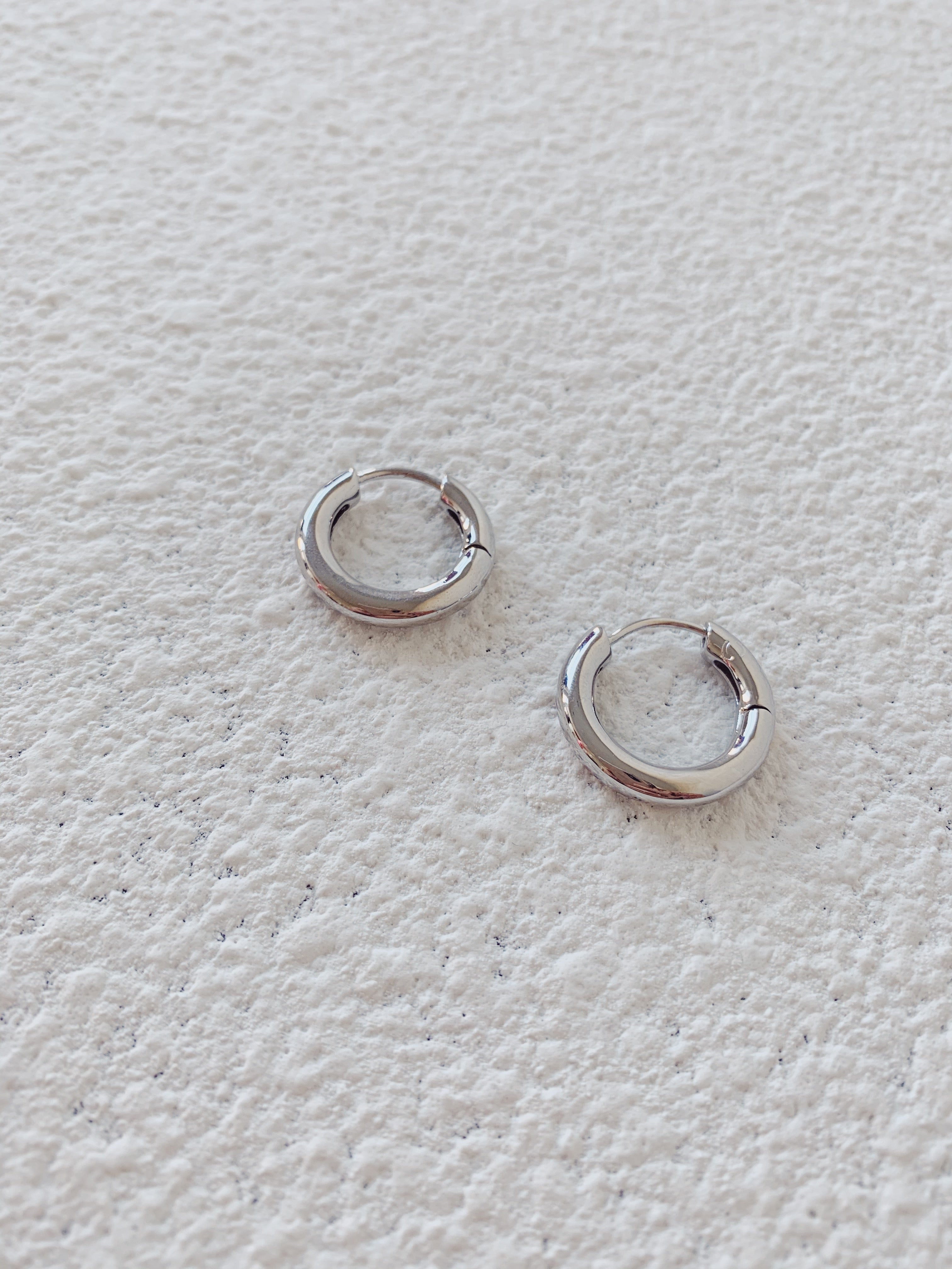 Petite Hoops in Silver