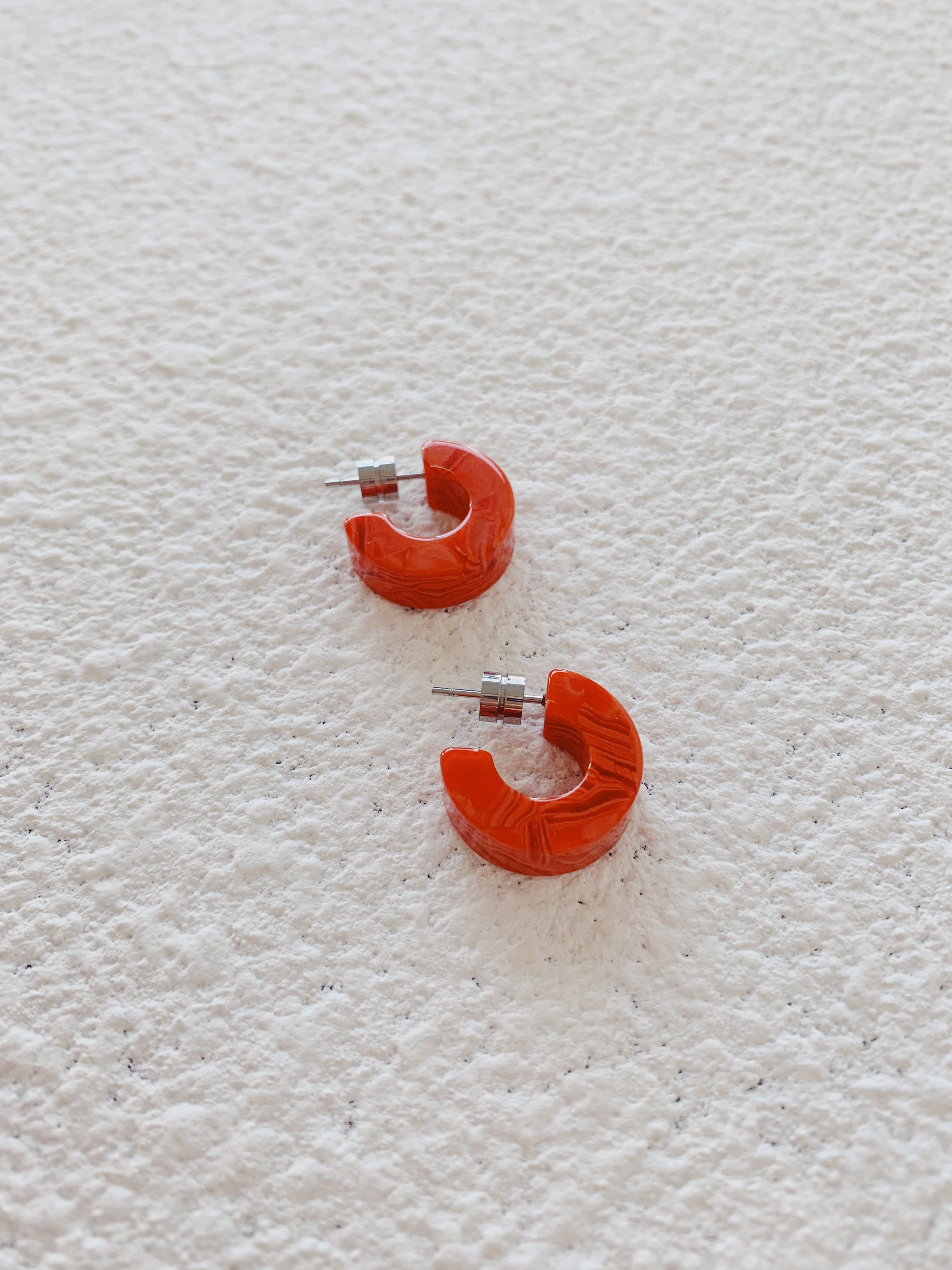 Muse Hoops in Poppy
