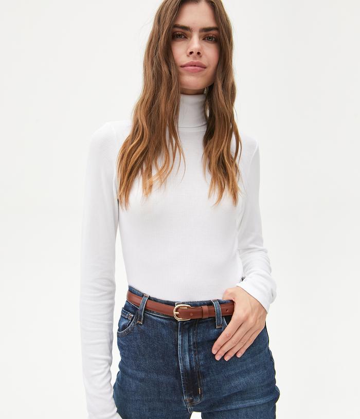 Gail Turtleneck | Chalk