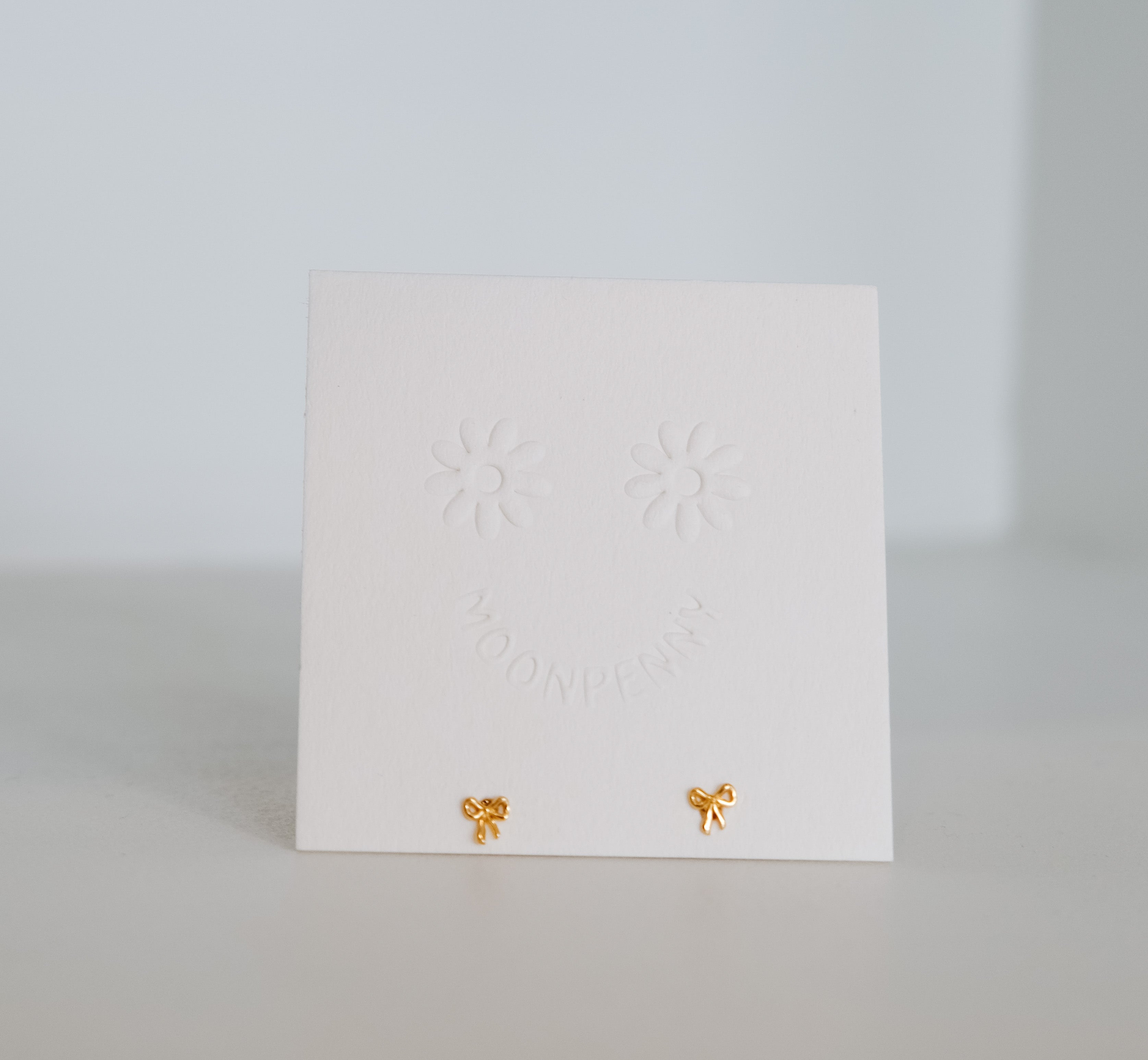 Tiny Bow Studs | 18K Gold